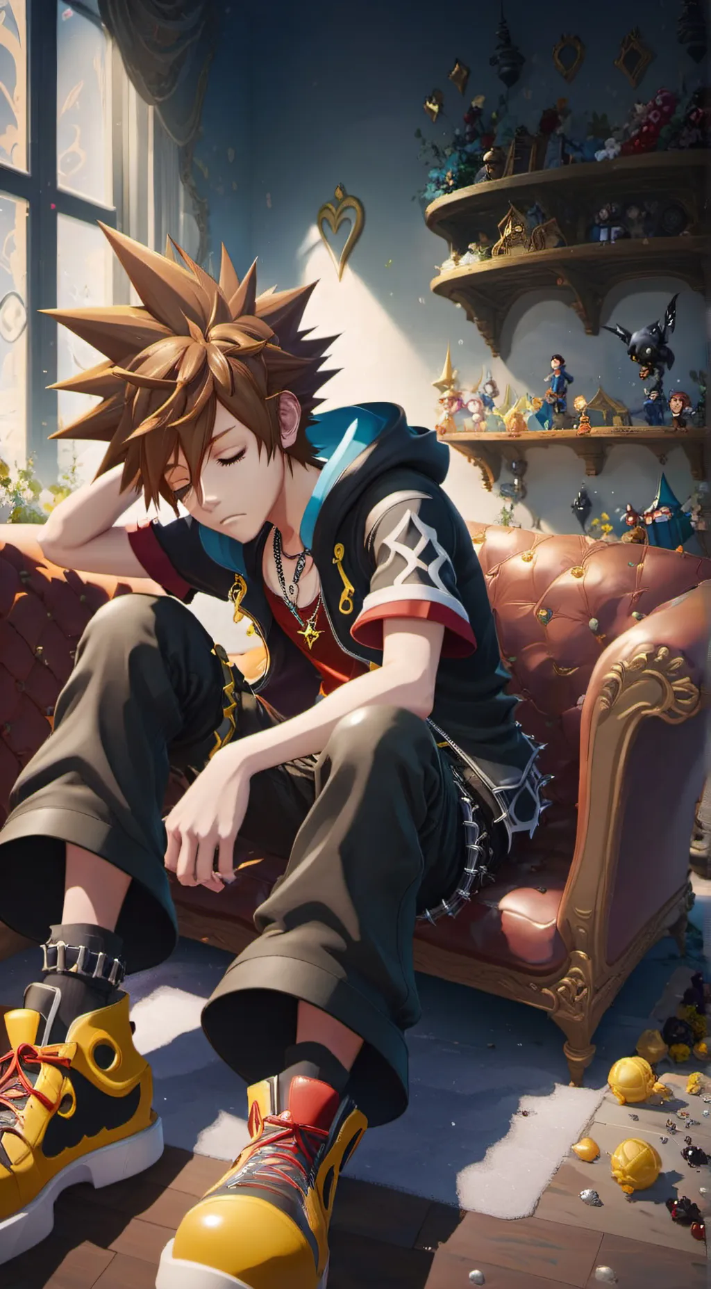 ai character: 🗝️Sora👑 (KH 4) background