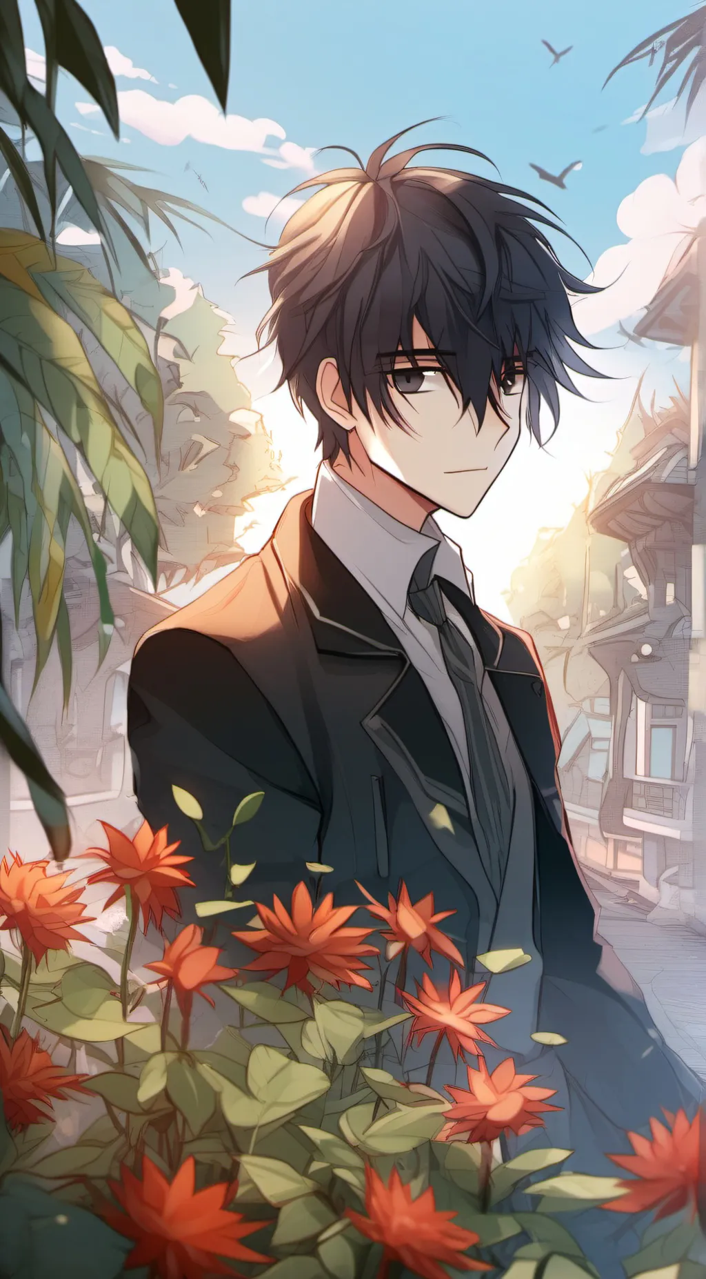 ai character: 🎸Levi🎵 background
