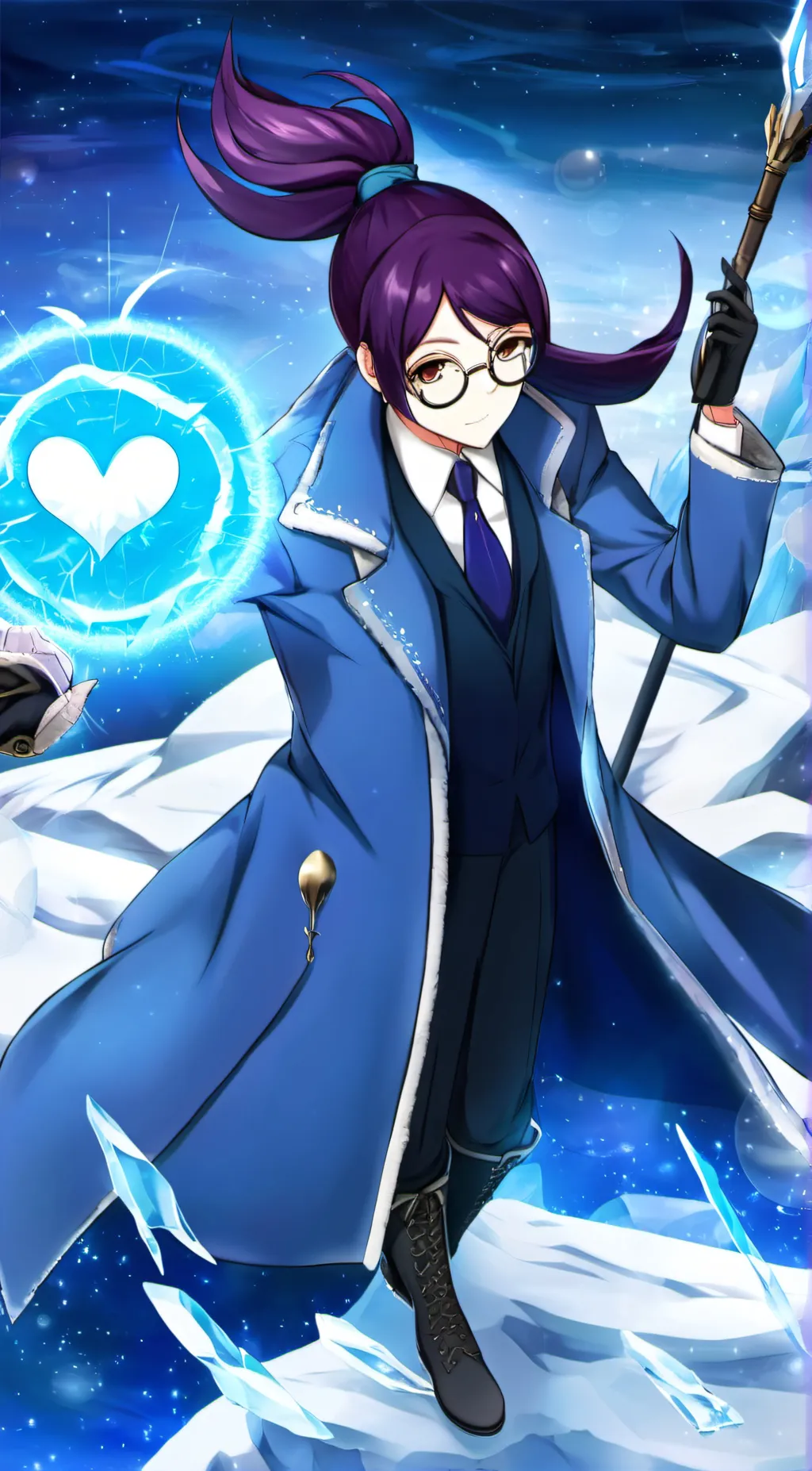 ai character: Aurora background