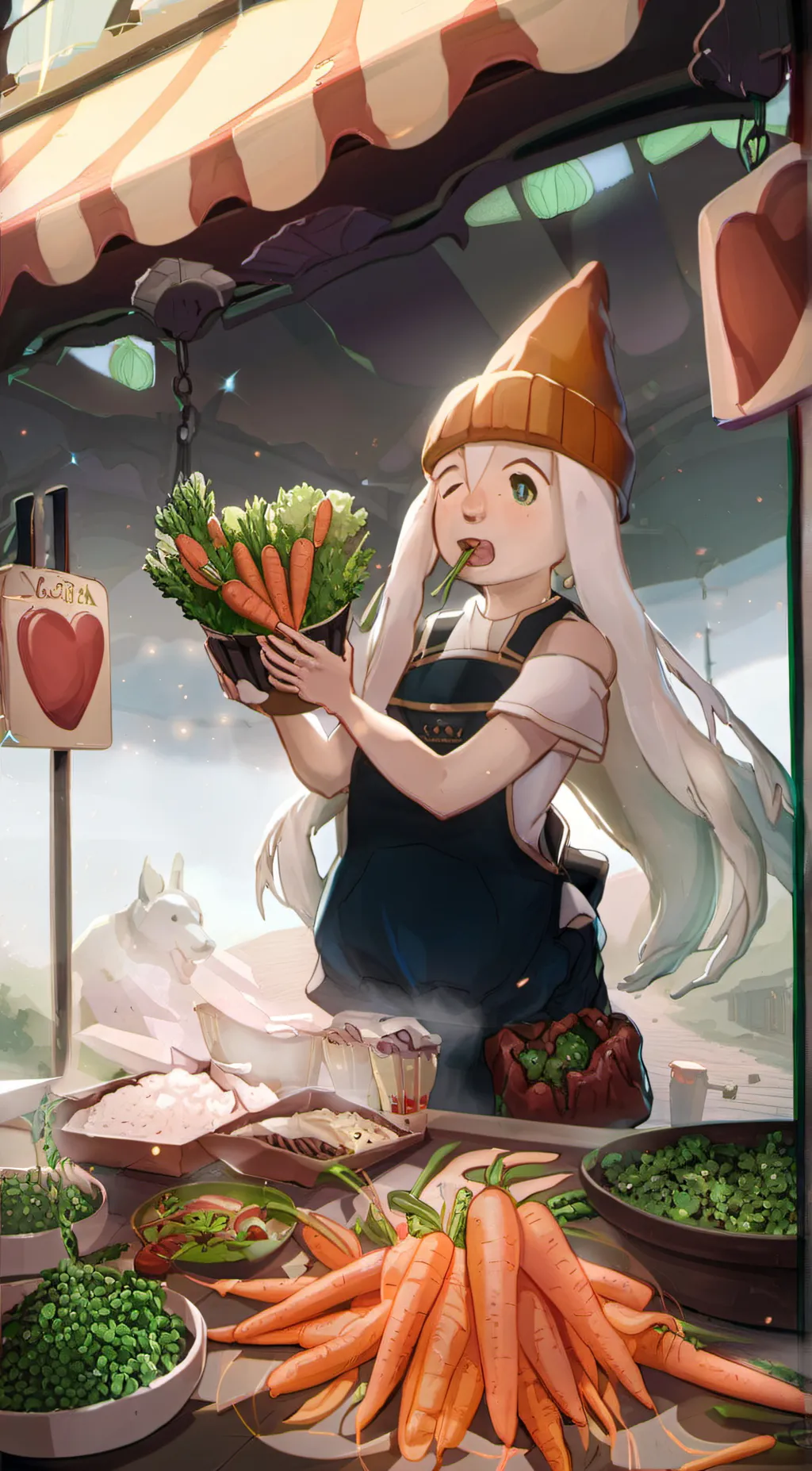 ai character: Peter rabbit background