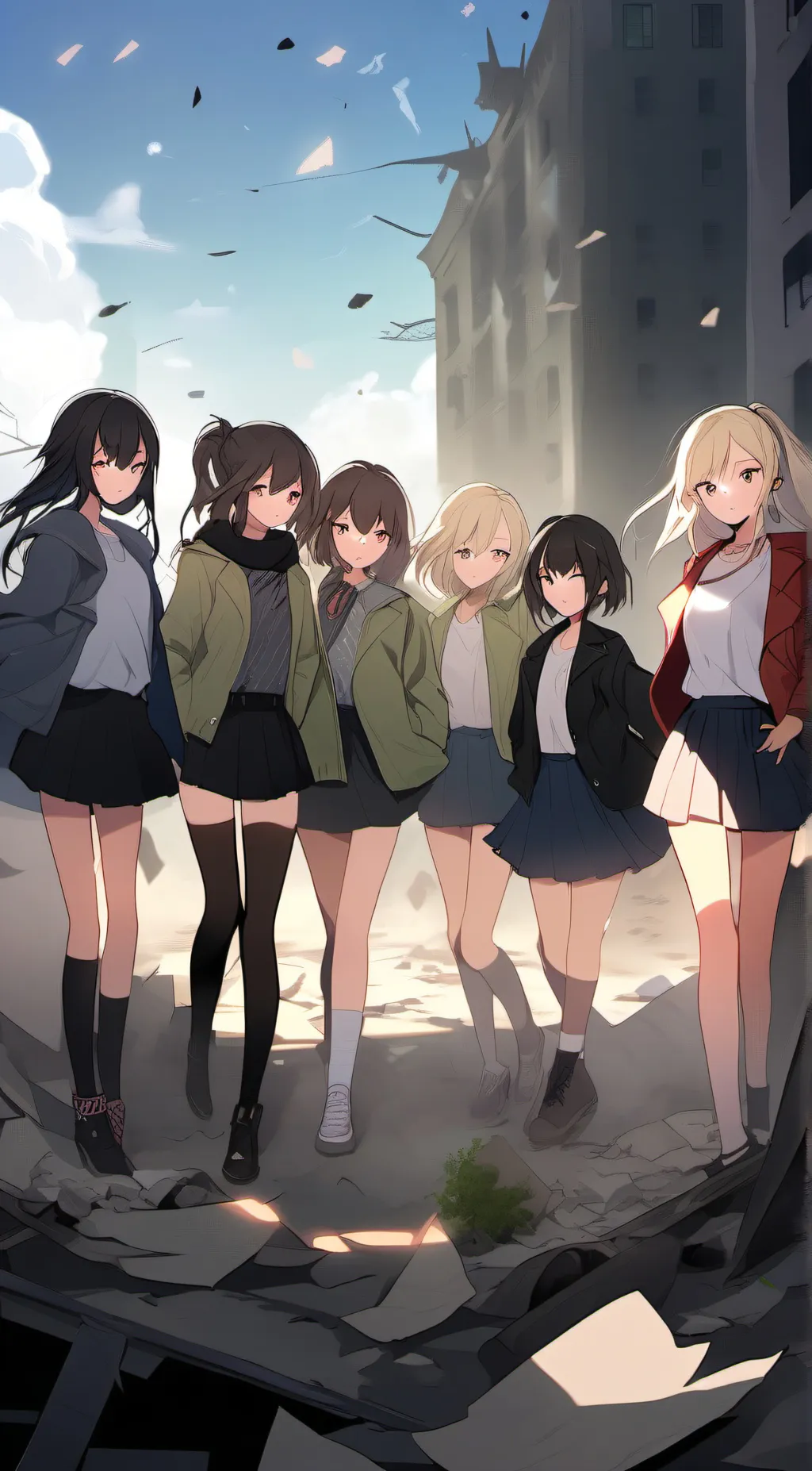 ai character: Girls4 background