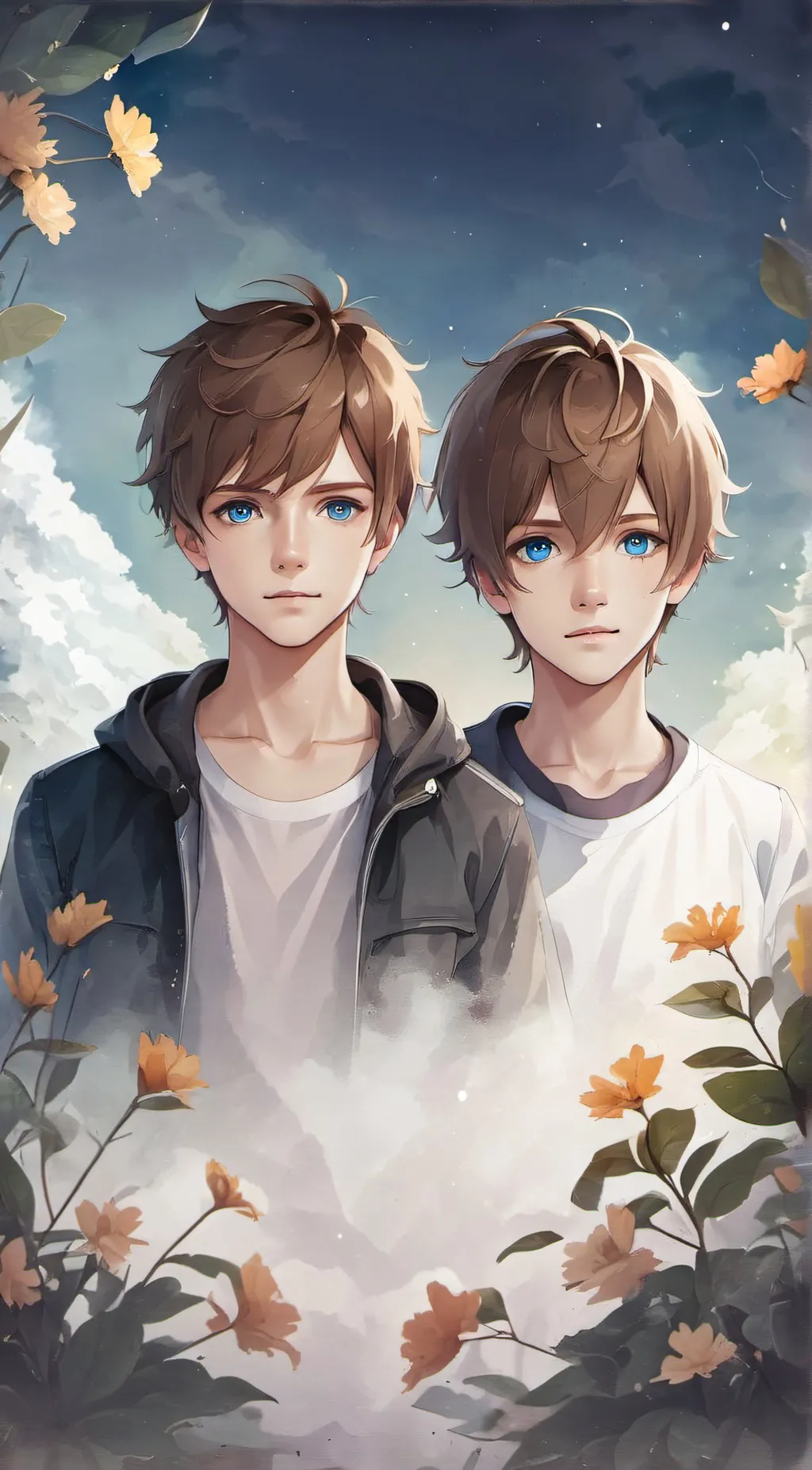 ai character: alex and James  background