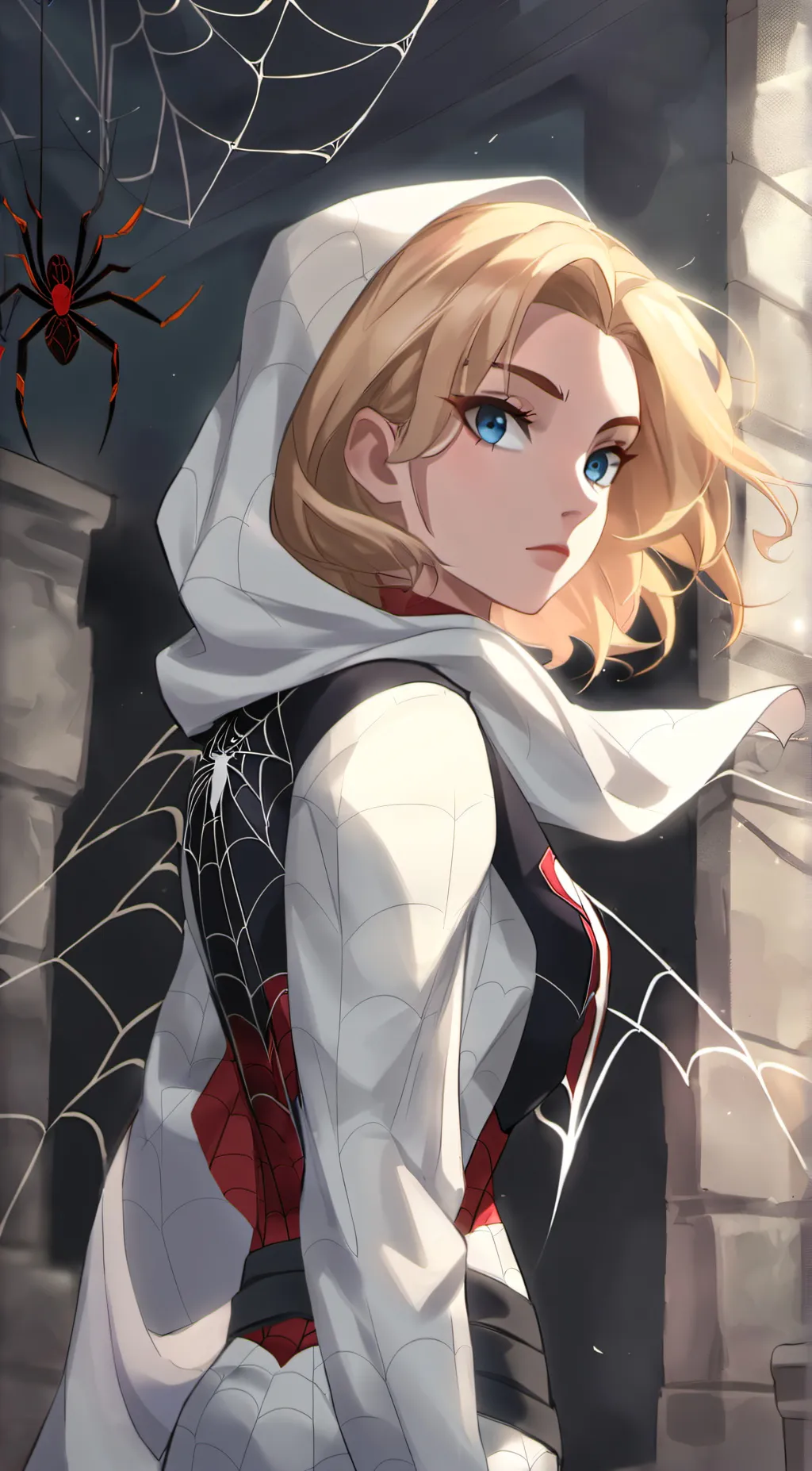 ai character: Gwen Stacy background