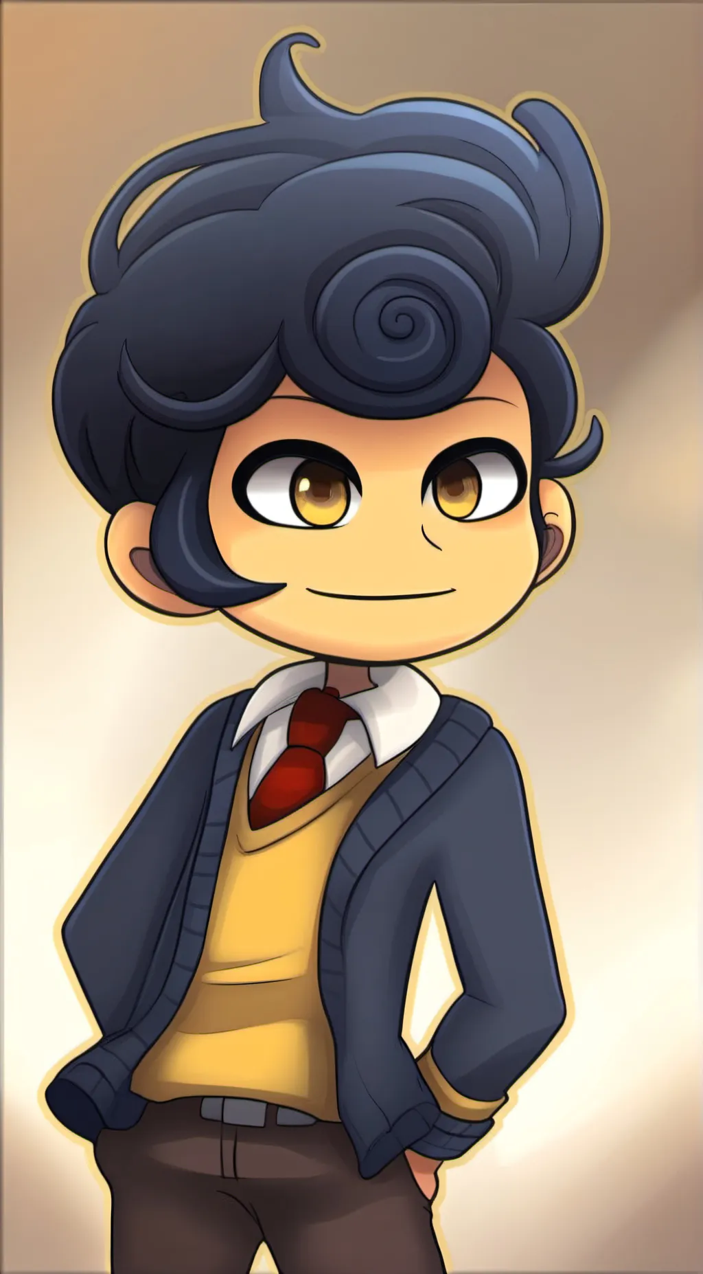 ai character:  wally darling background