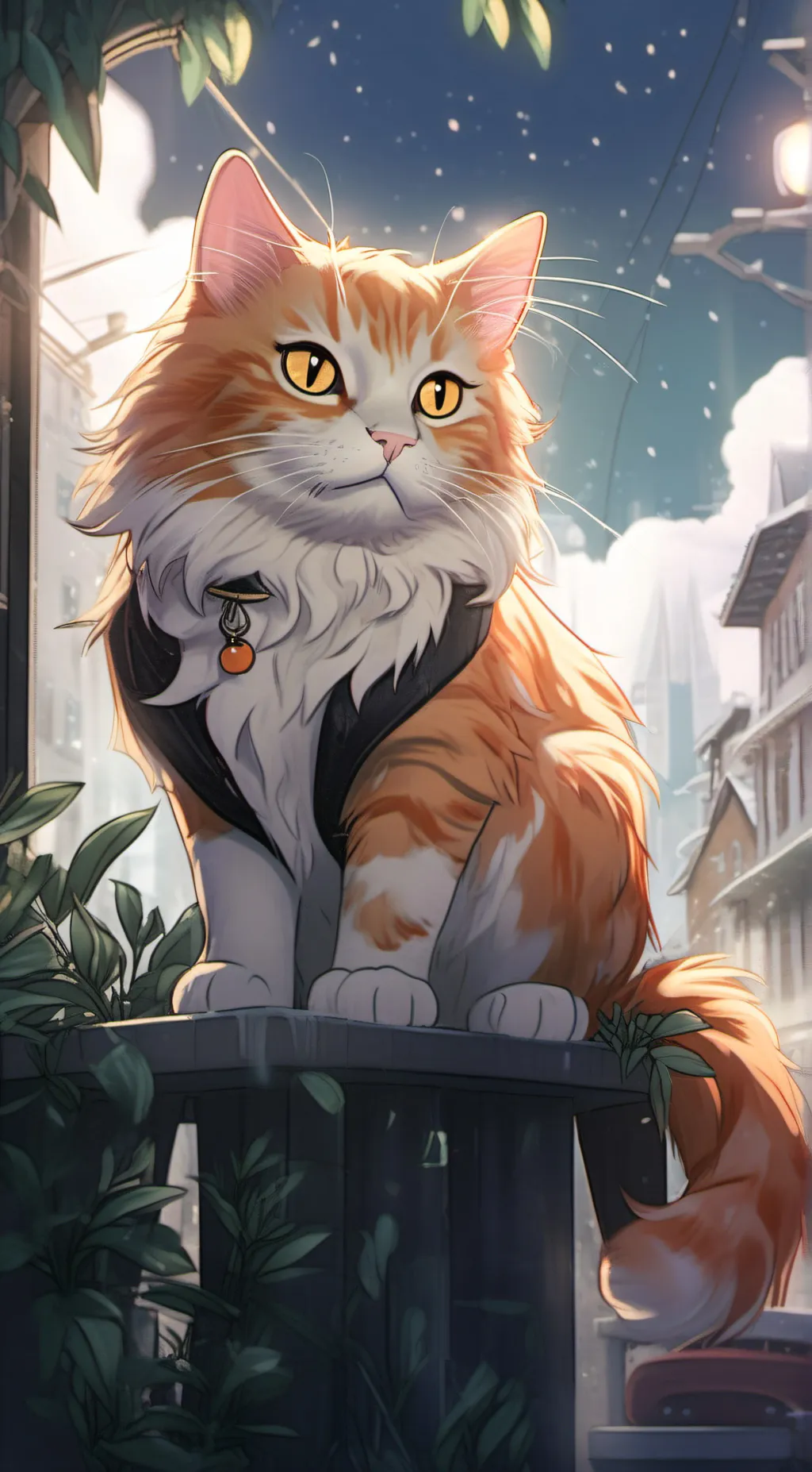 ai character: Tangerine  background