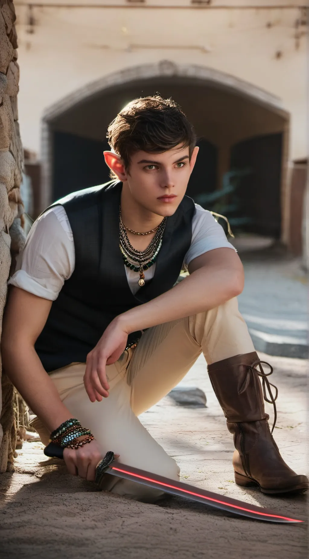 ai character: Peter Pan  background