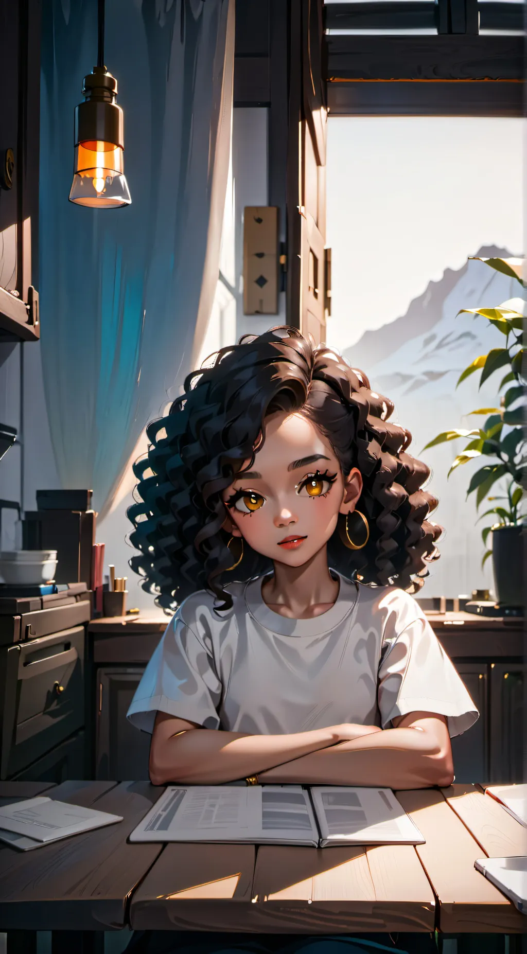 ai character: Lululemon background