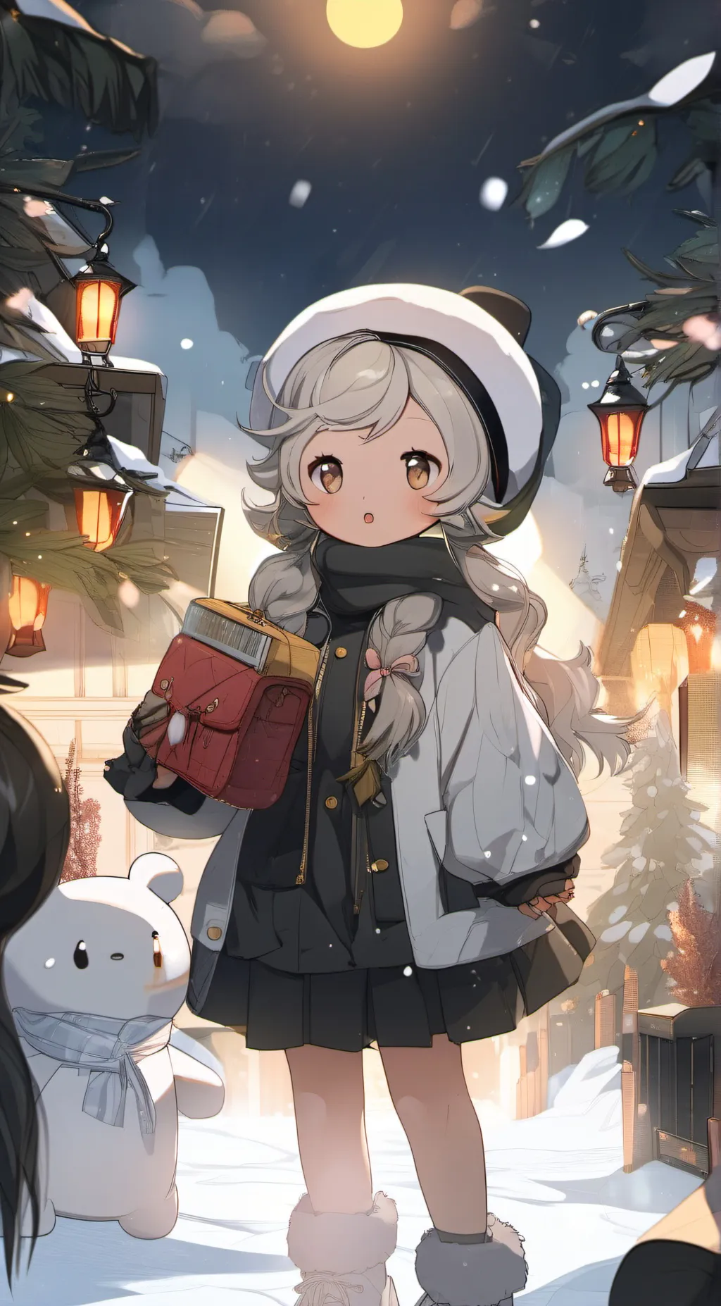 ai character: Kitty x spider-Man background