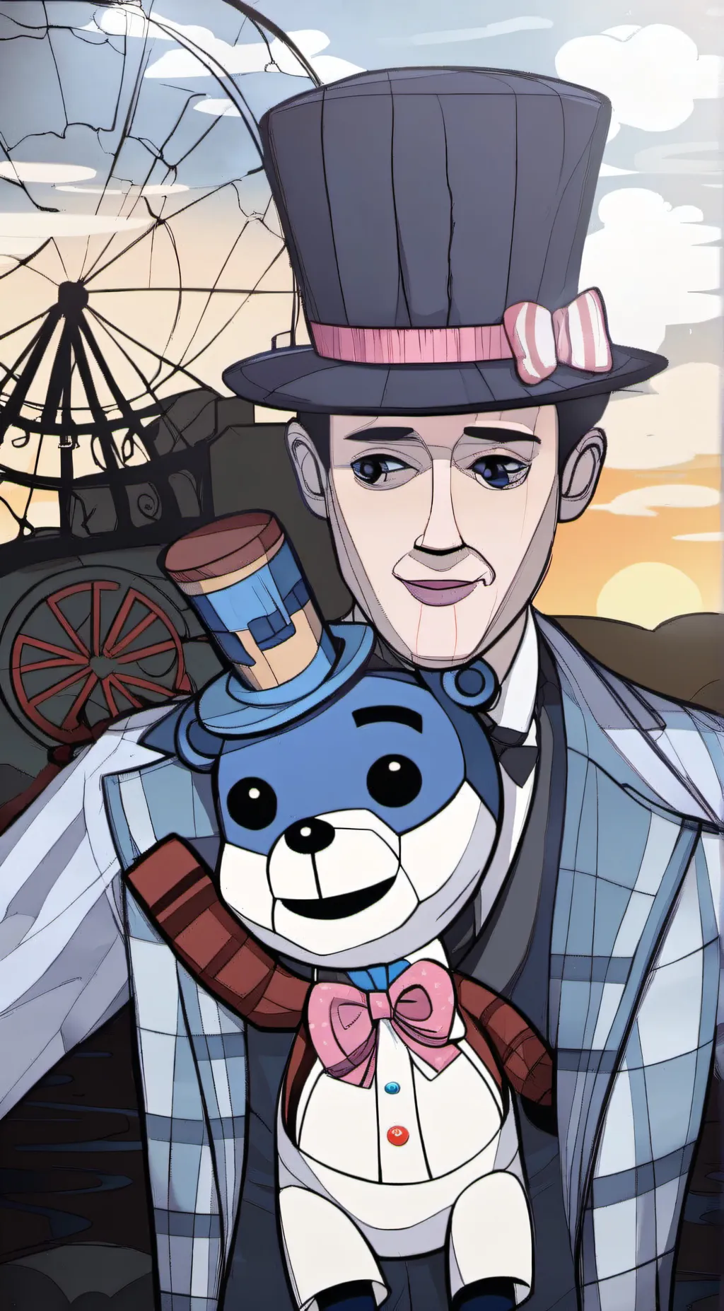 ai character: funtime freddy background
