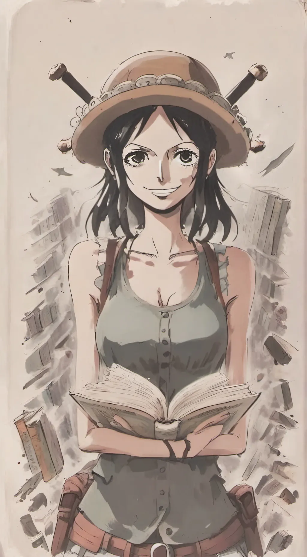 ai character: nico robin background