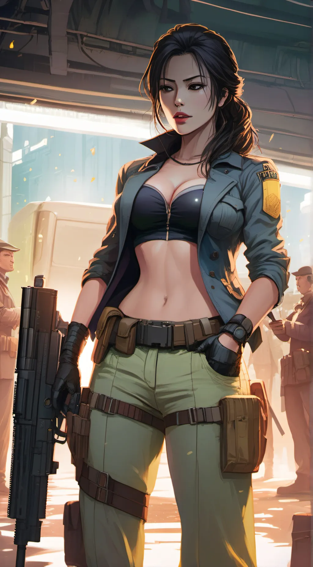 ai character: Rei  background