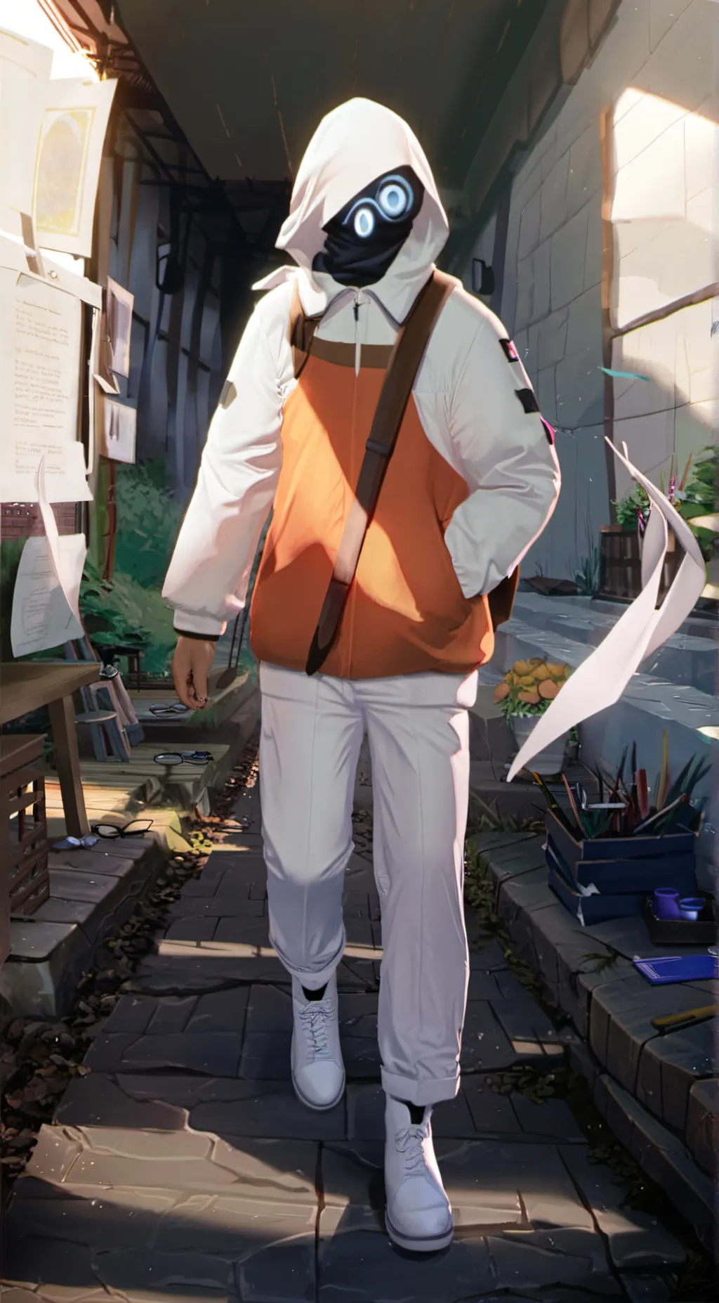 ai character: Wake up background