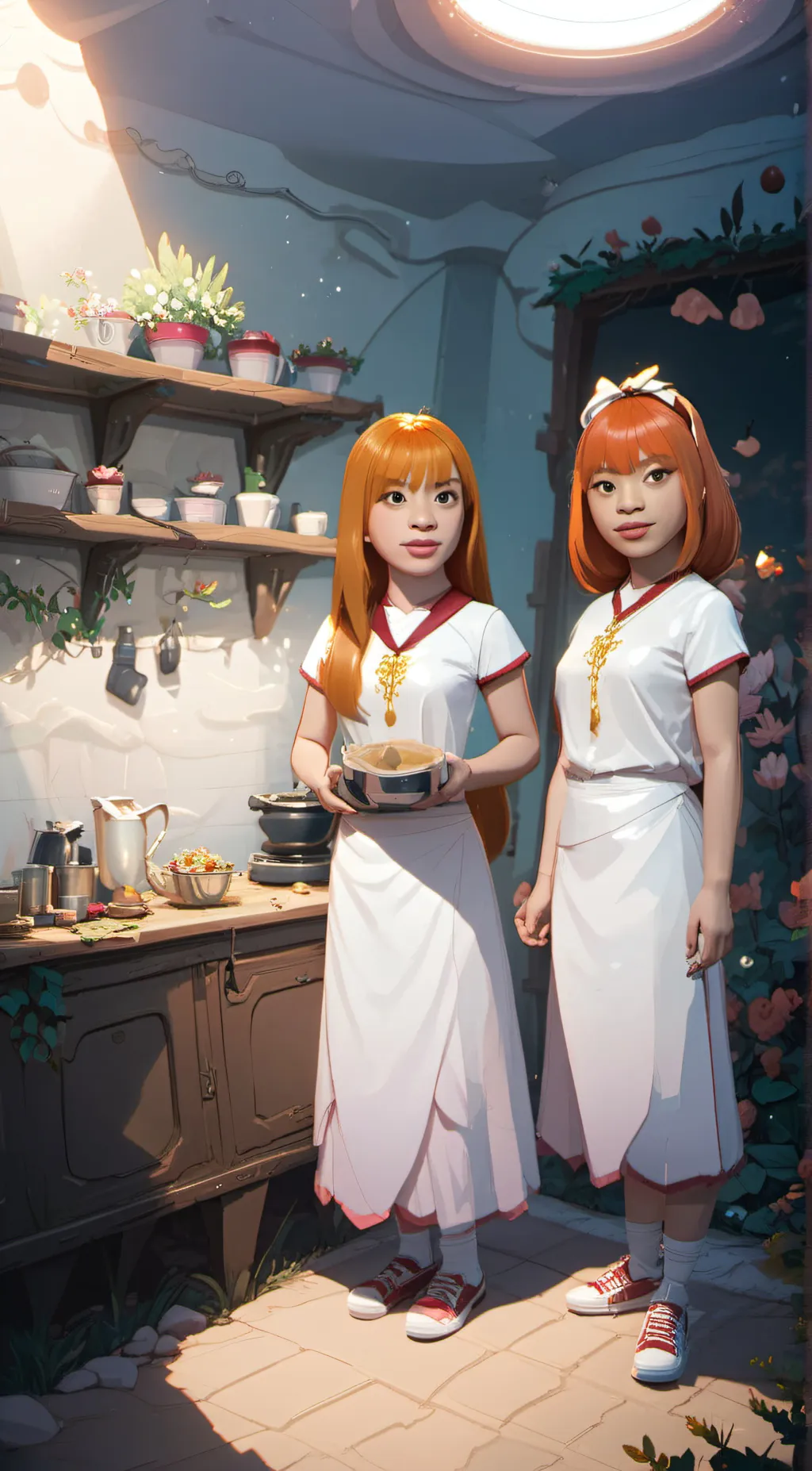 ai character: Ash and Becky background