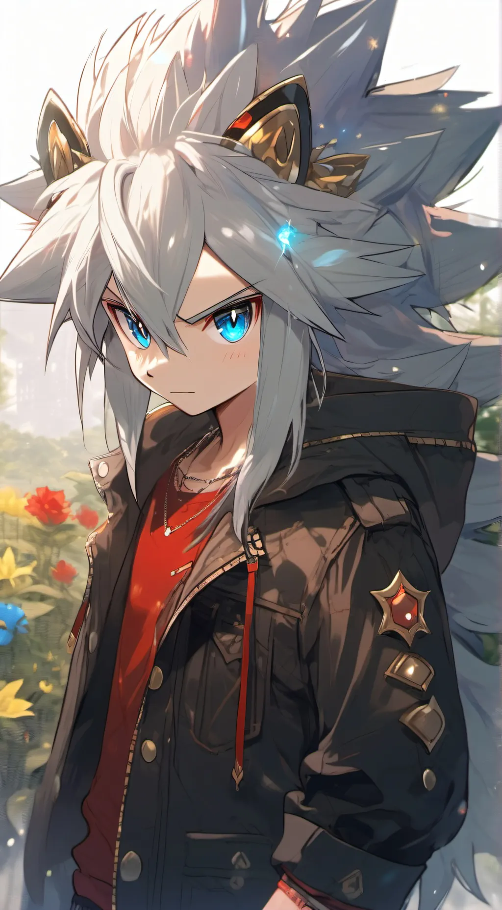 ai character: Spark the hedgehog background