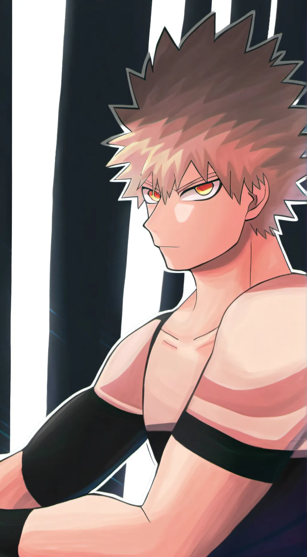 ai character: Katsuki Bakugo background