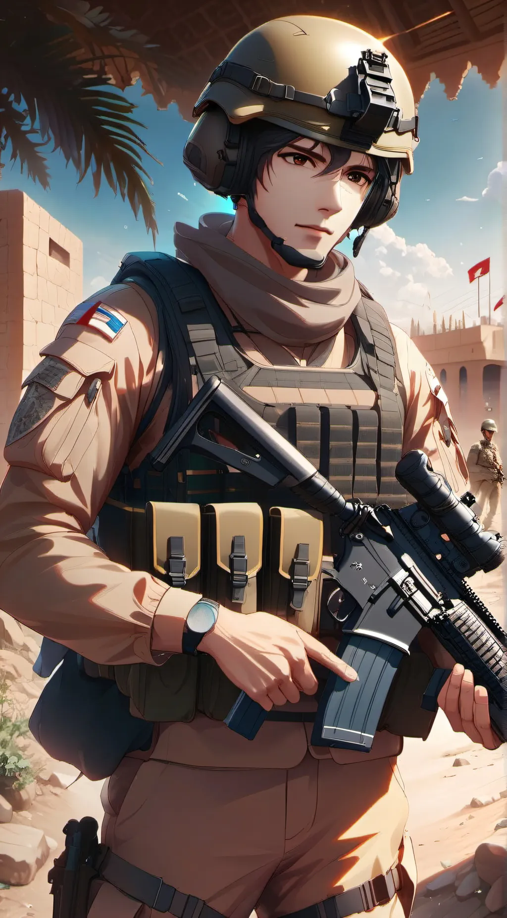 ai character: Andrew. background