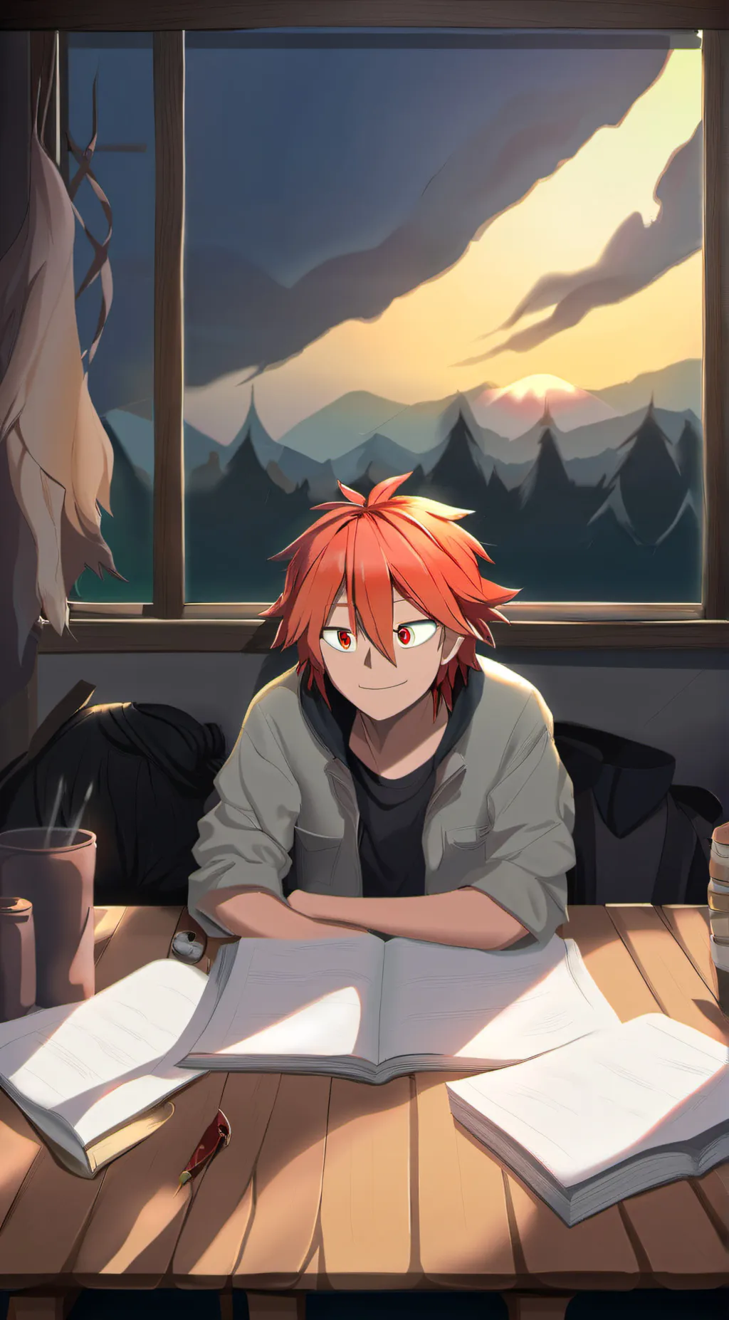 ai character: im sad background