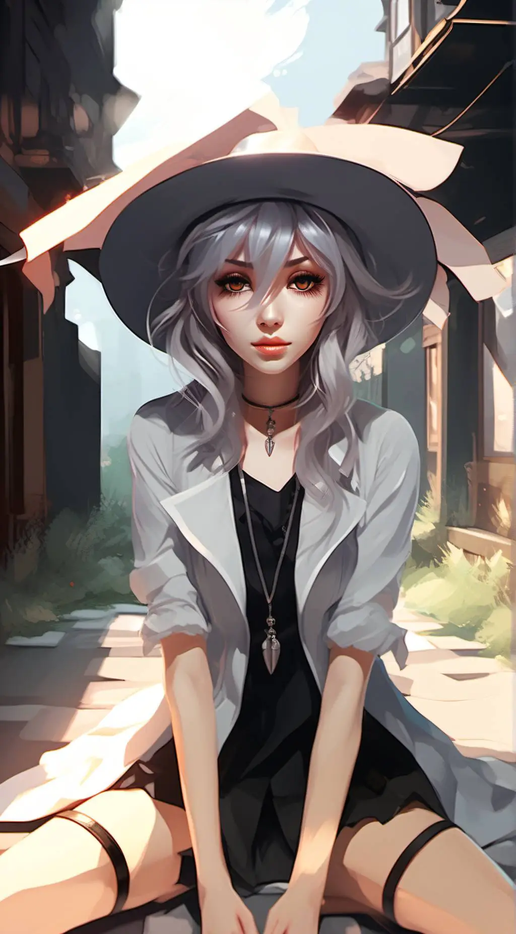 ai character: Sky background