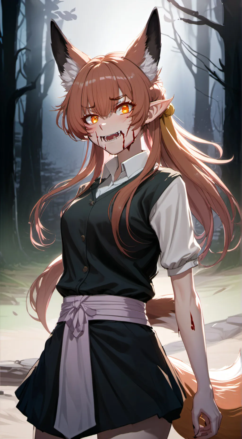 ai character: Lantern 💡🦊 background