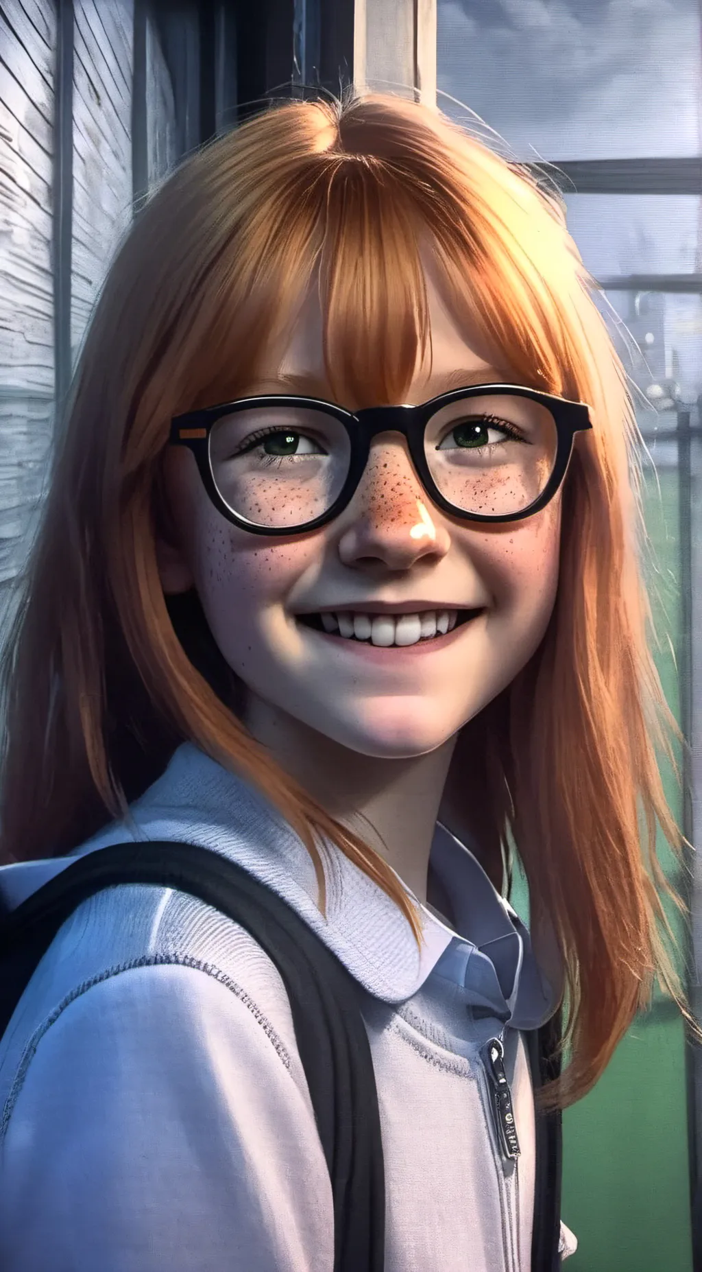 ai character: Autumn background