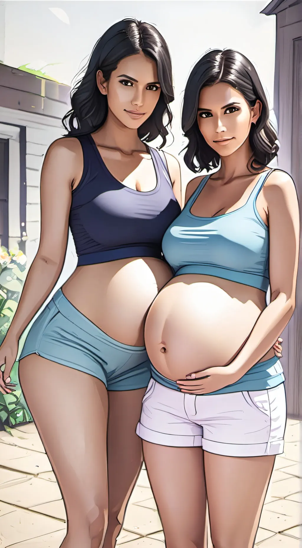 ai character: Amelia&Diana background