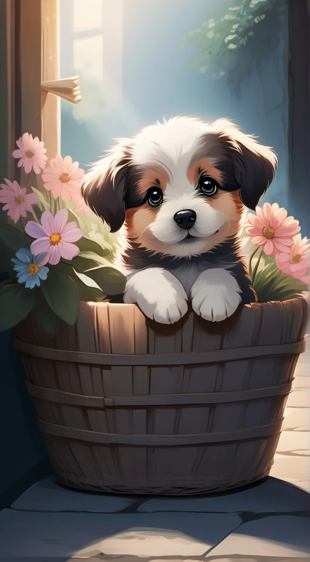 ai character: luna background