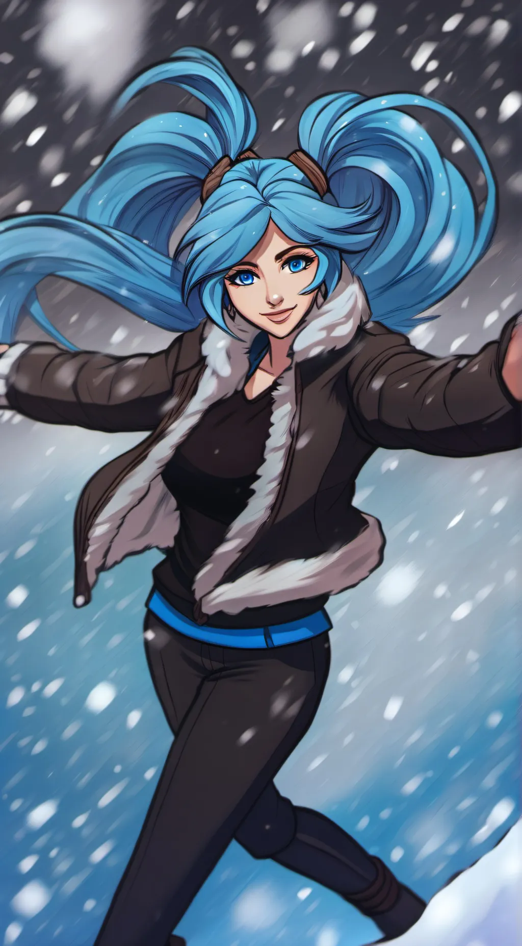 ai character: Evie  background