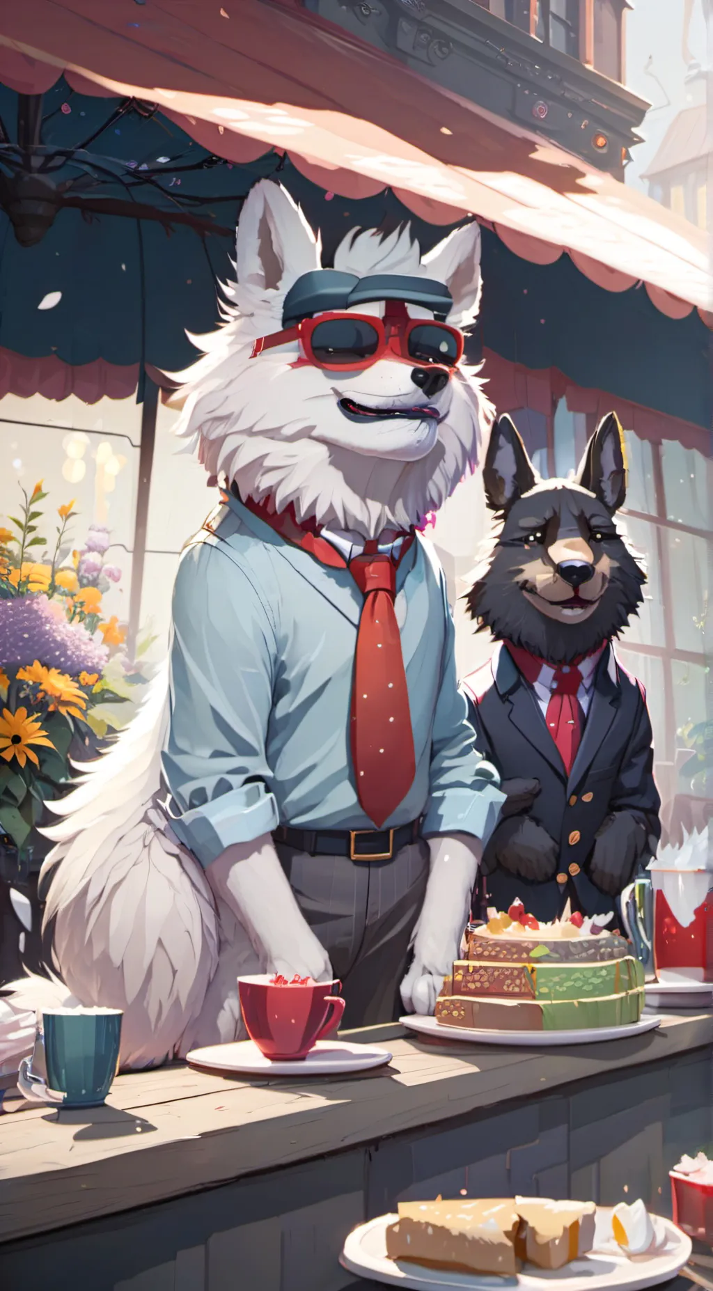 ai character: furrys  background