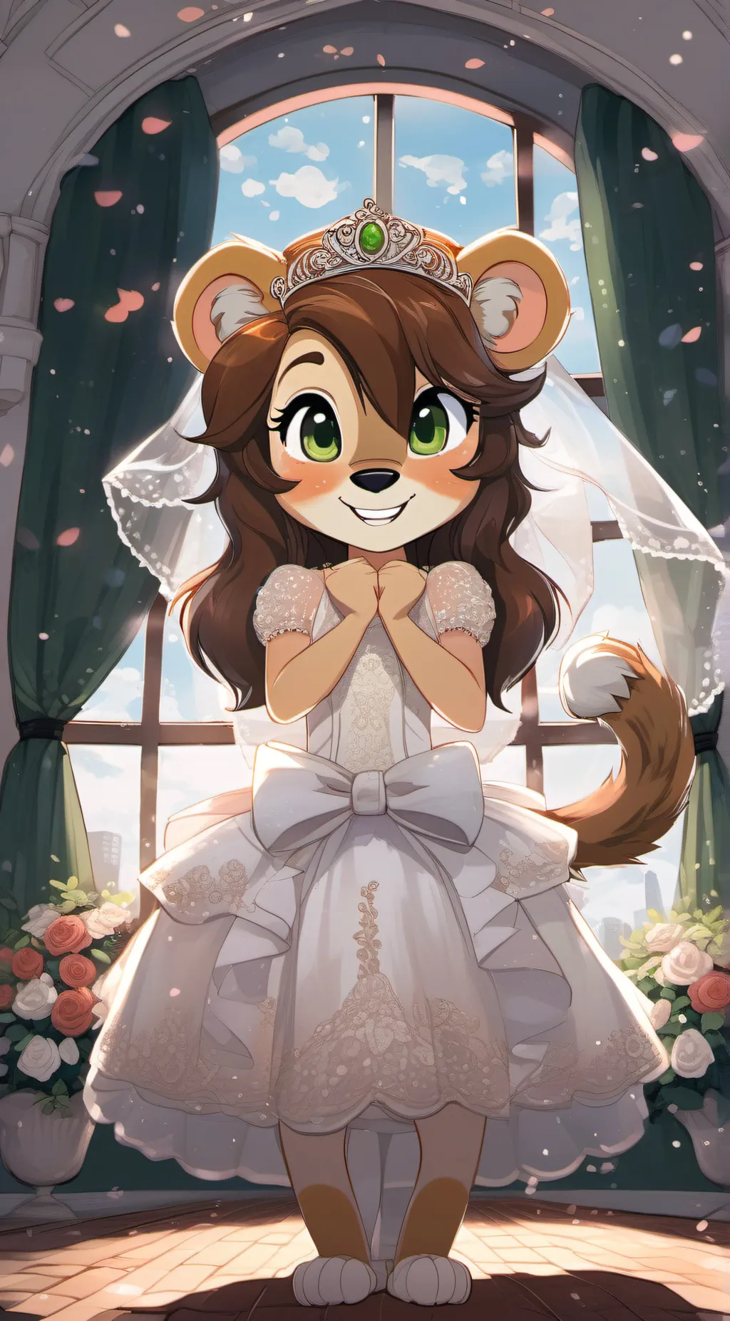 ai character: Nala  background