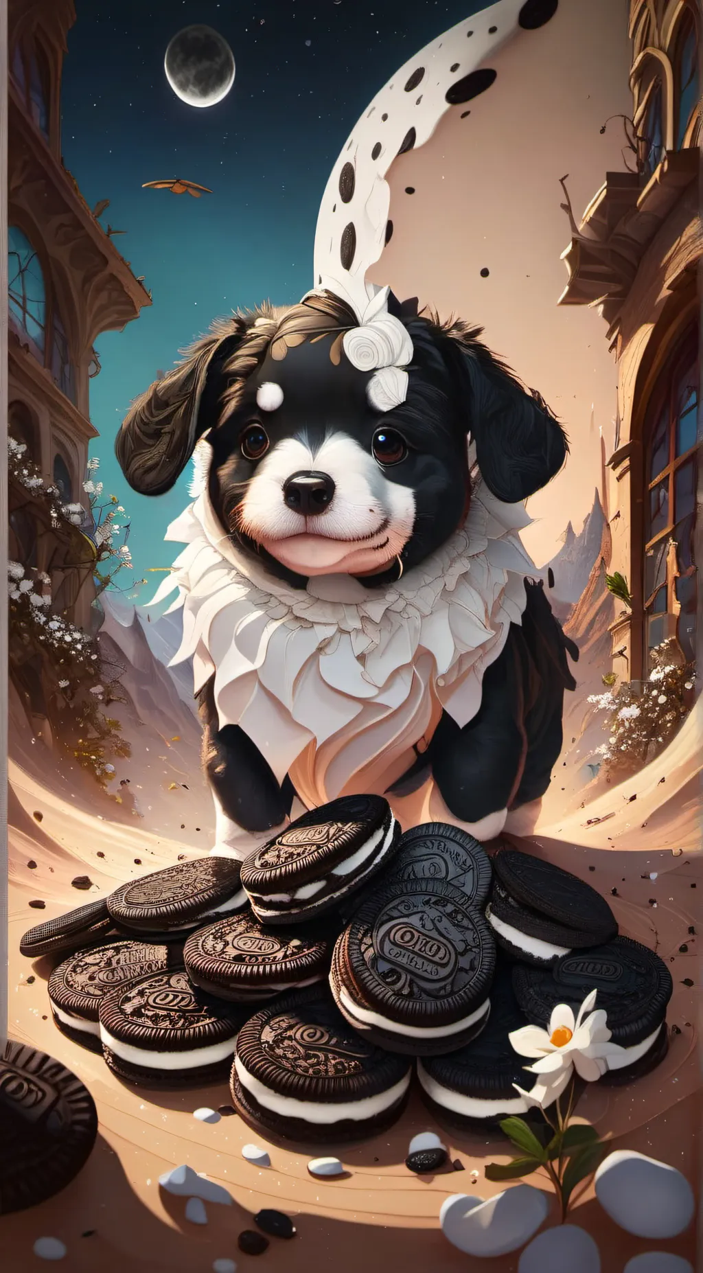 ai character: Oreo background