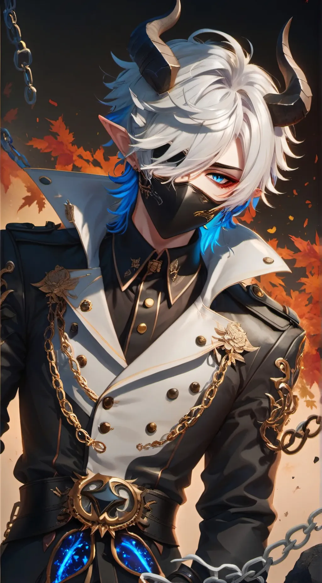 ai character: (demon Prince Leo) background