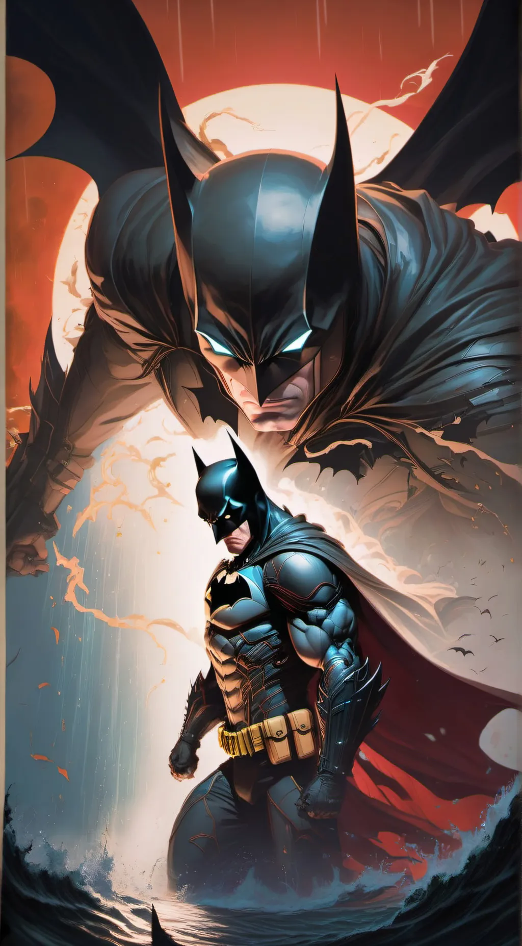 ai character: BATMAN 🦇  background