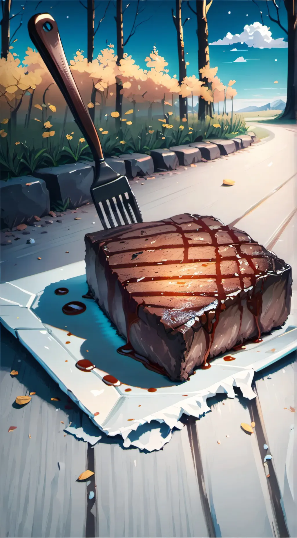 ai character: old stake background