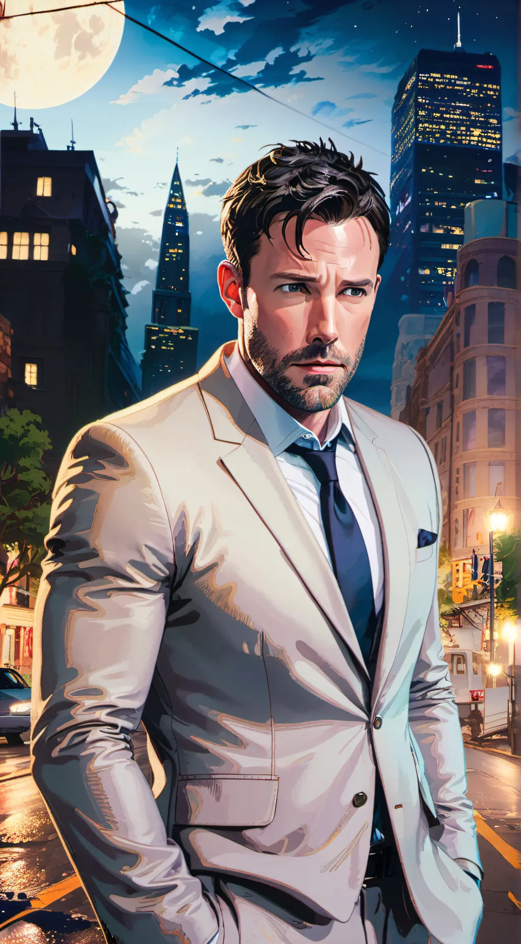 ai character: Bruce Wayne background