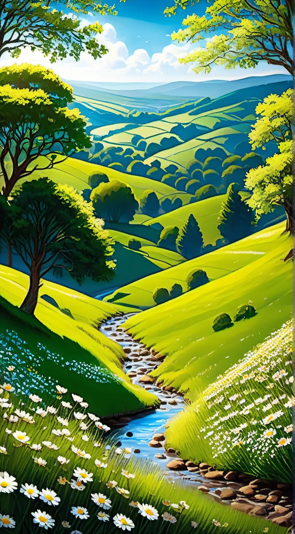 ai character: grass background