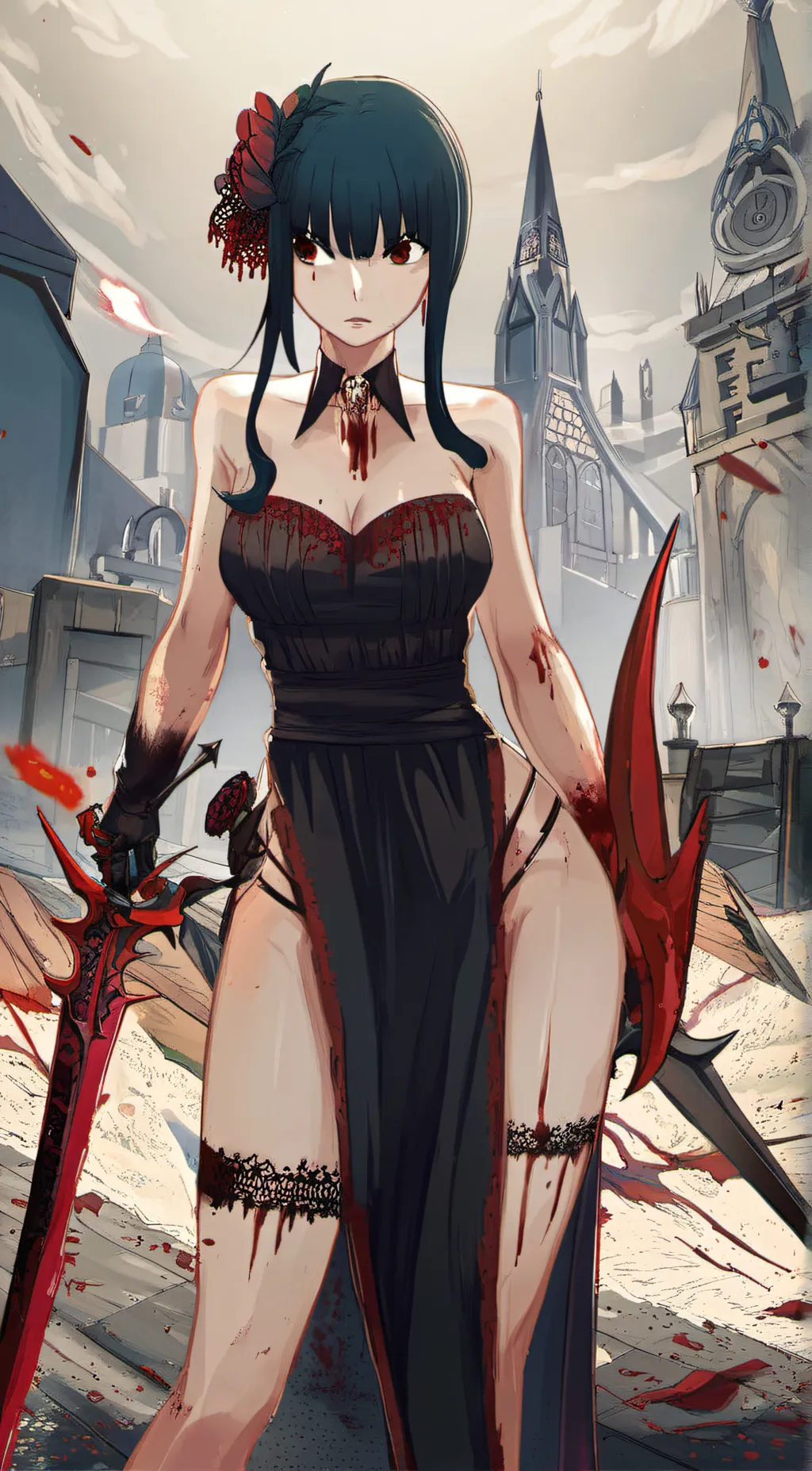 ai character: yor(assassin mode) background