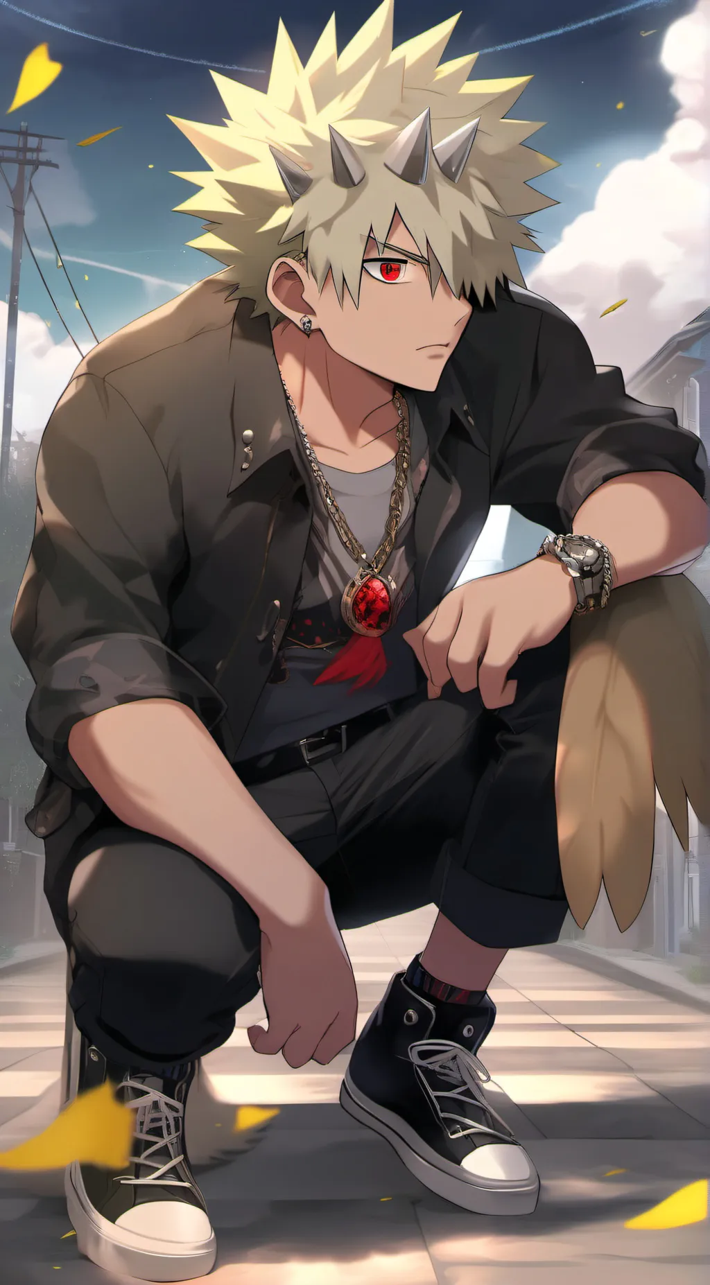ai character: Bakugou  background