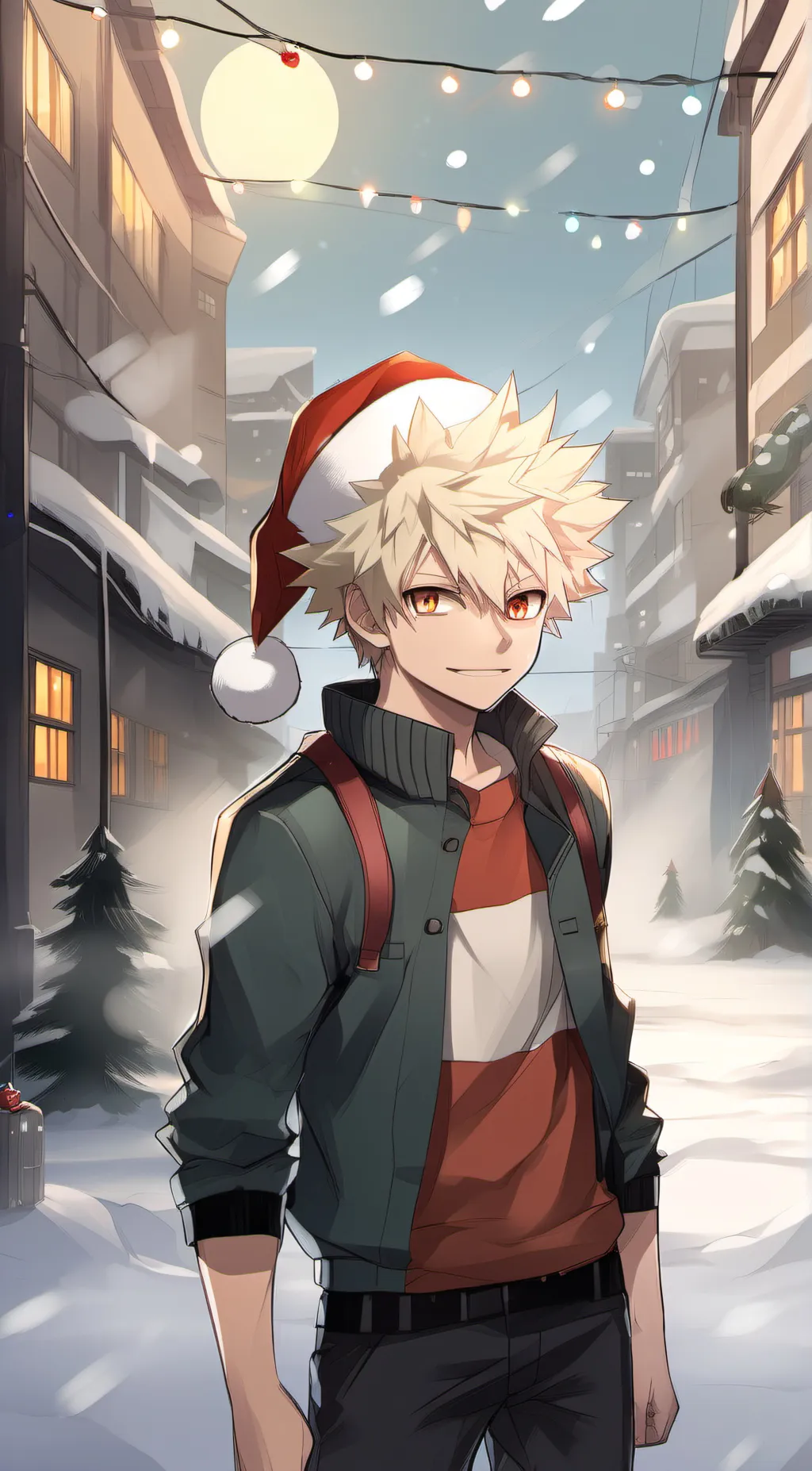 ai character: Katsuki Bakugo background