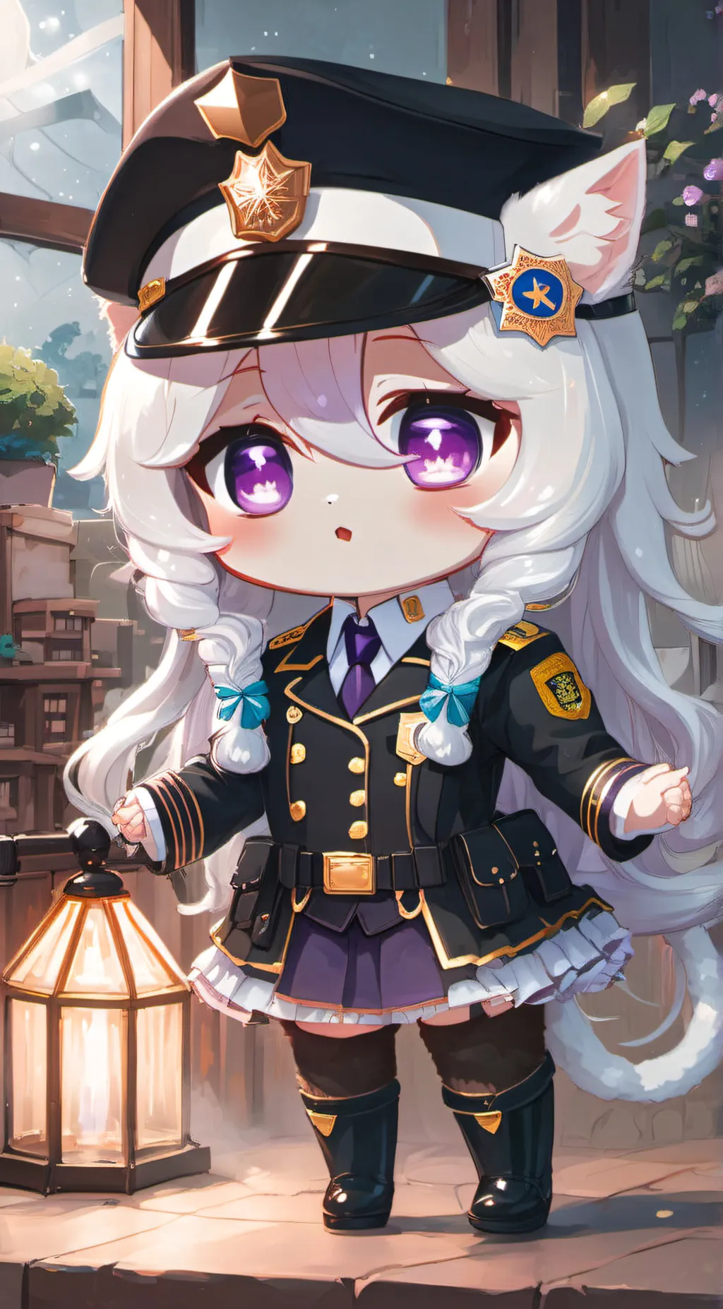 ai character: Milky way background