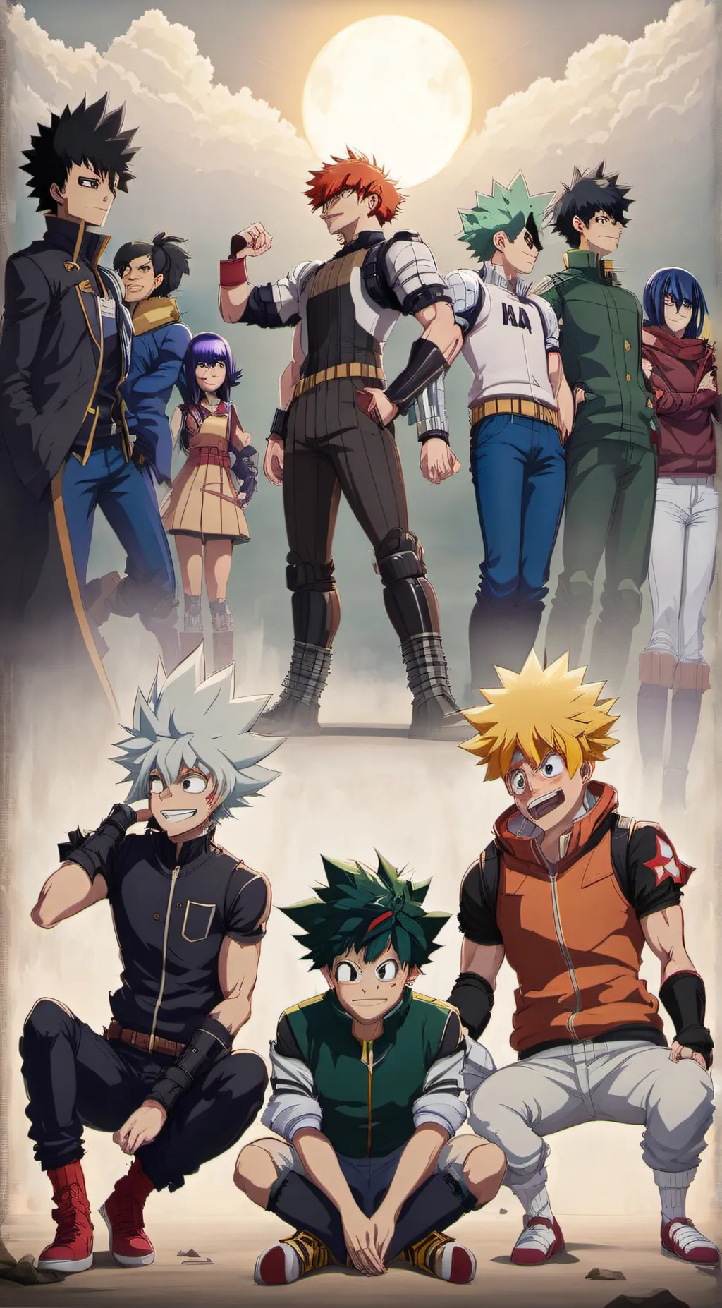 ai character: all of MHA  background