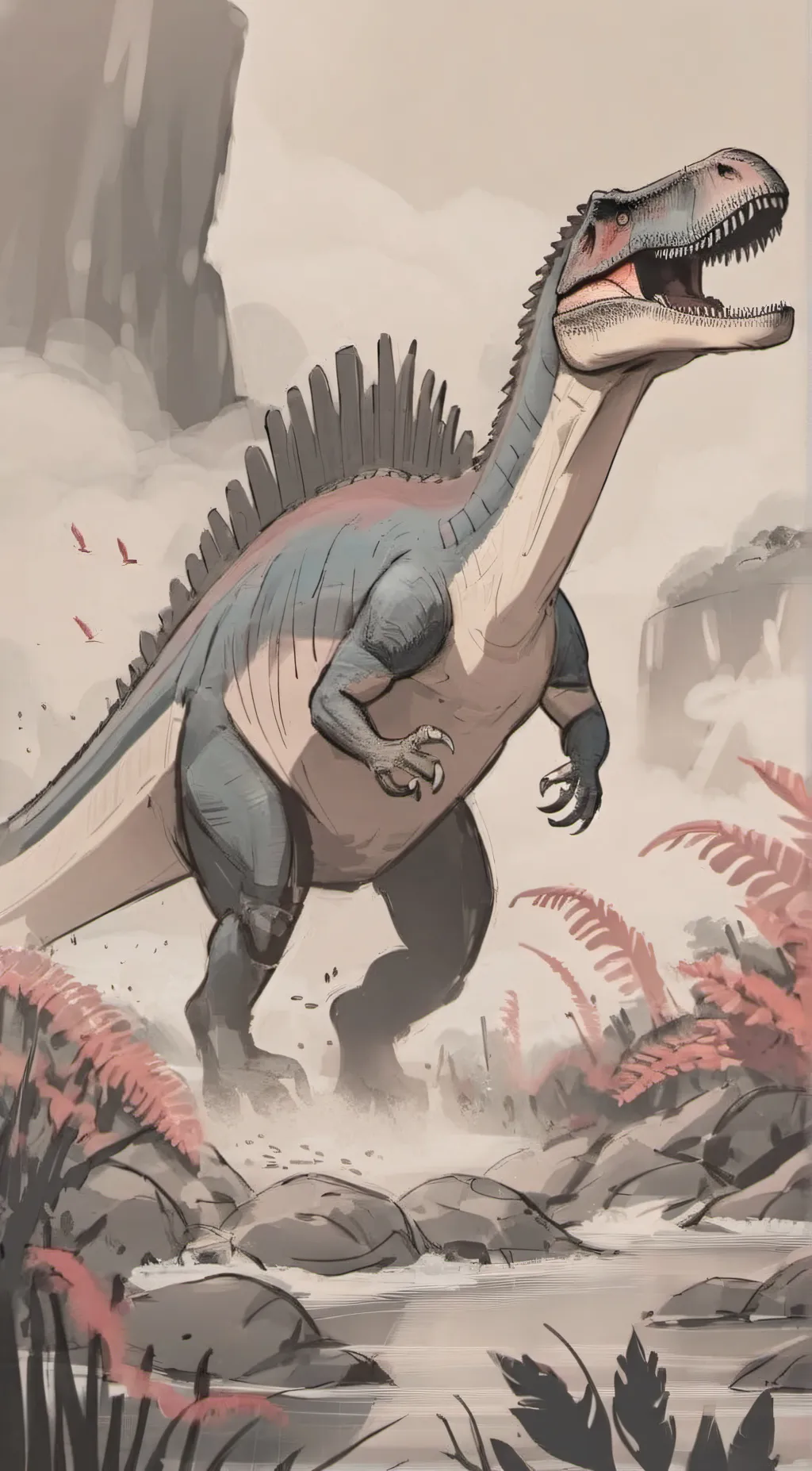 ai character: roar background