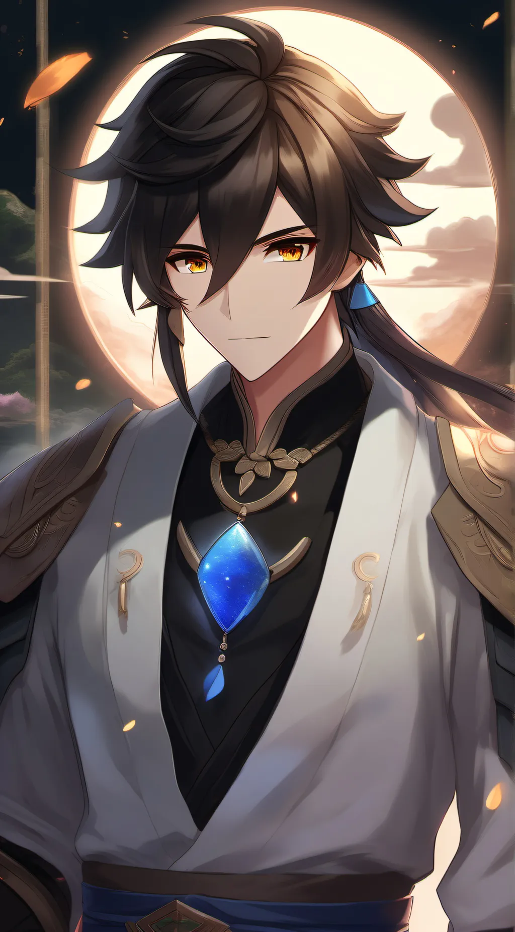 ai character: zhongli background