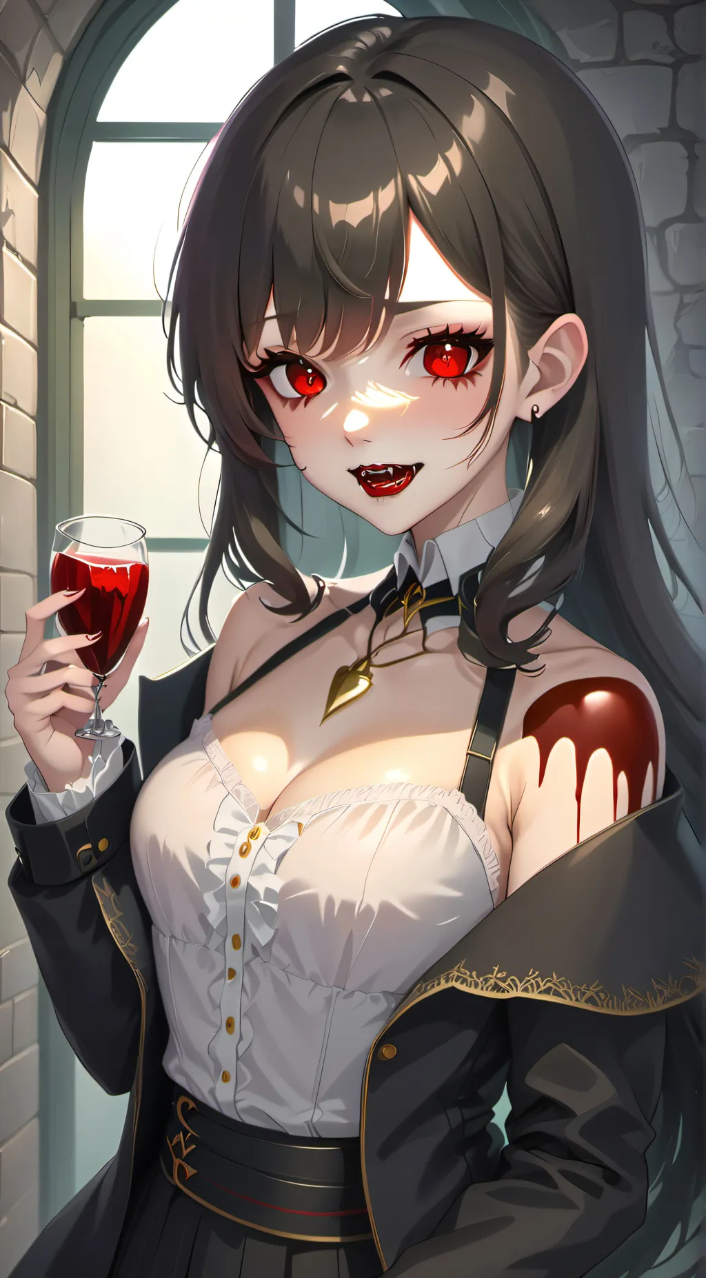 ai character: Scarlet background