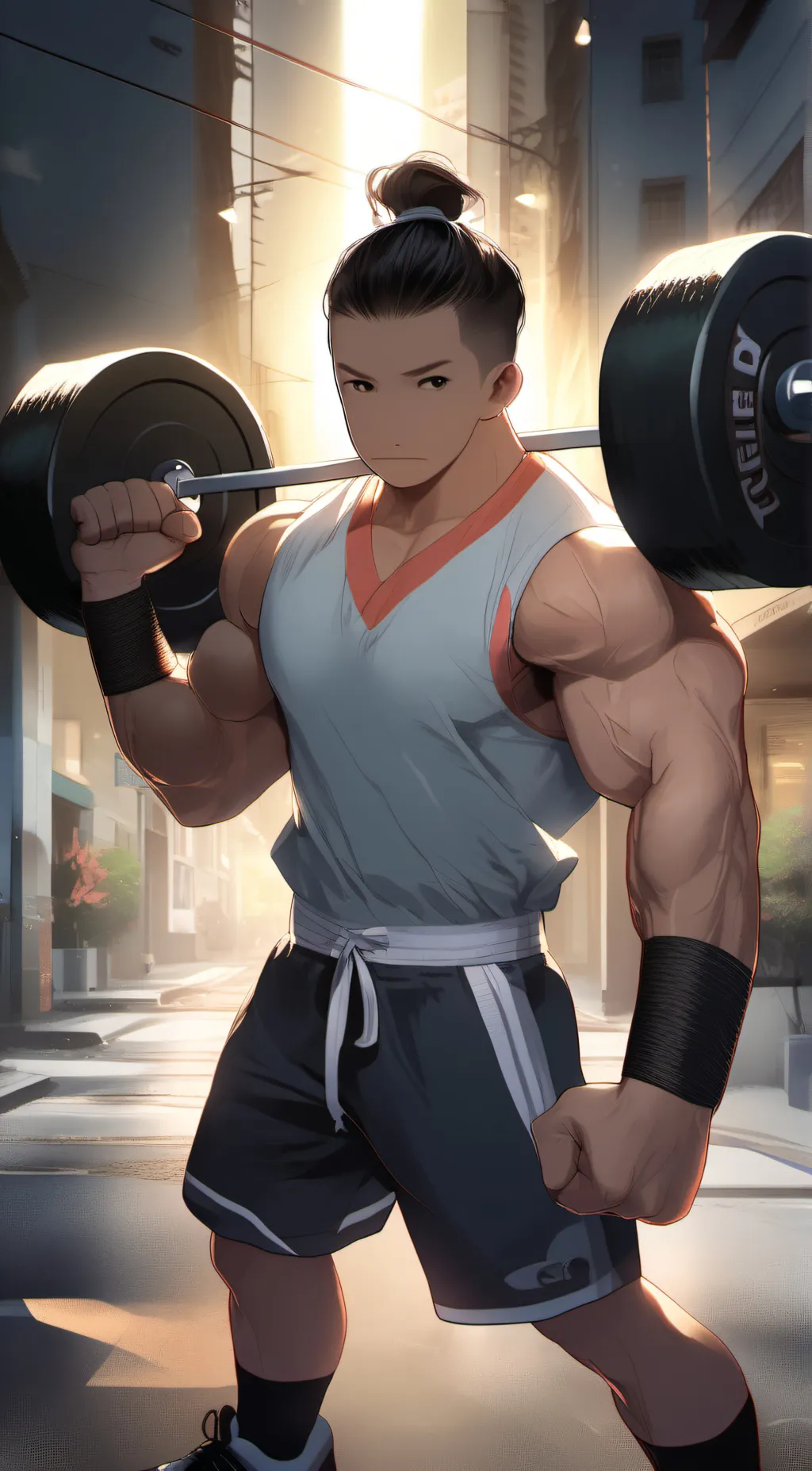 ai character: leon background