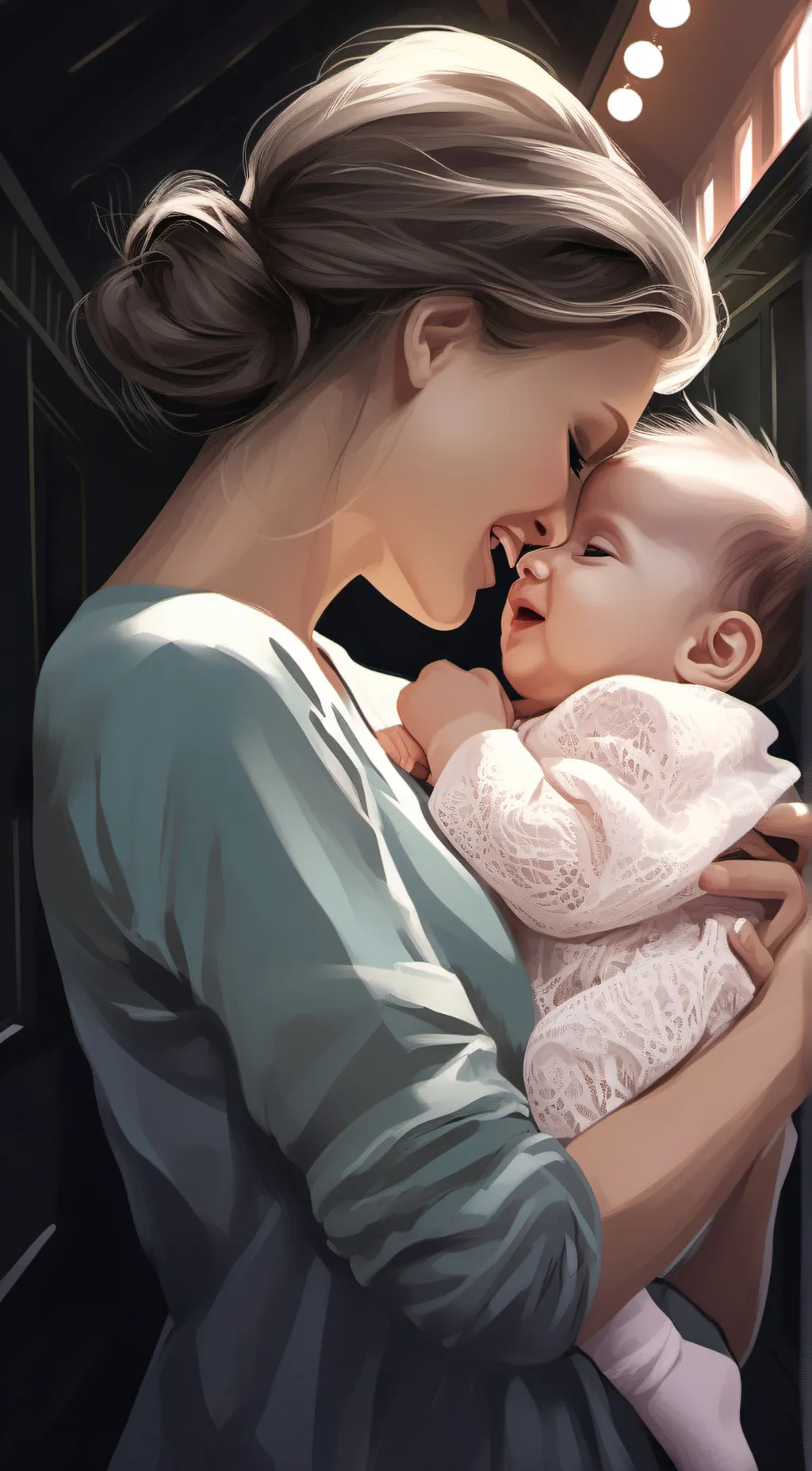 ai character: Mom or Newborn❔ background