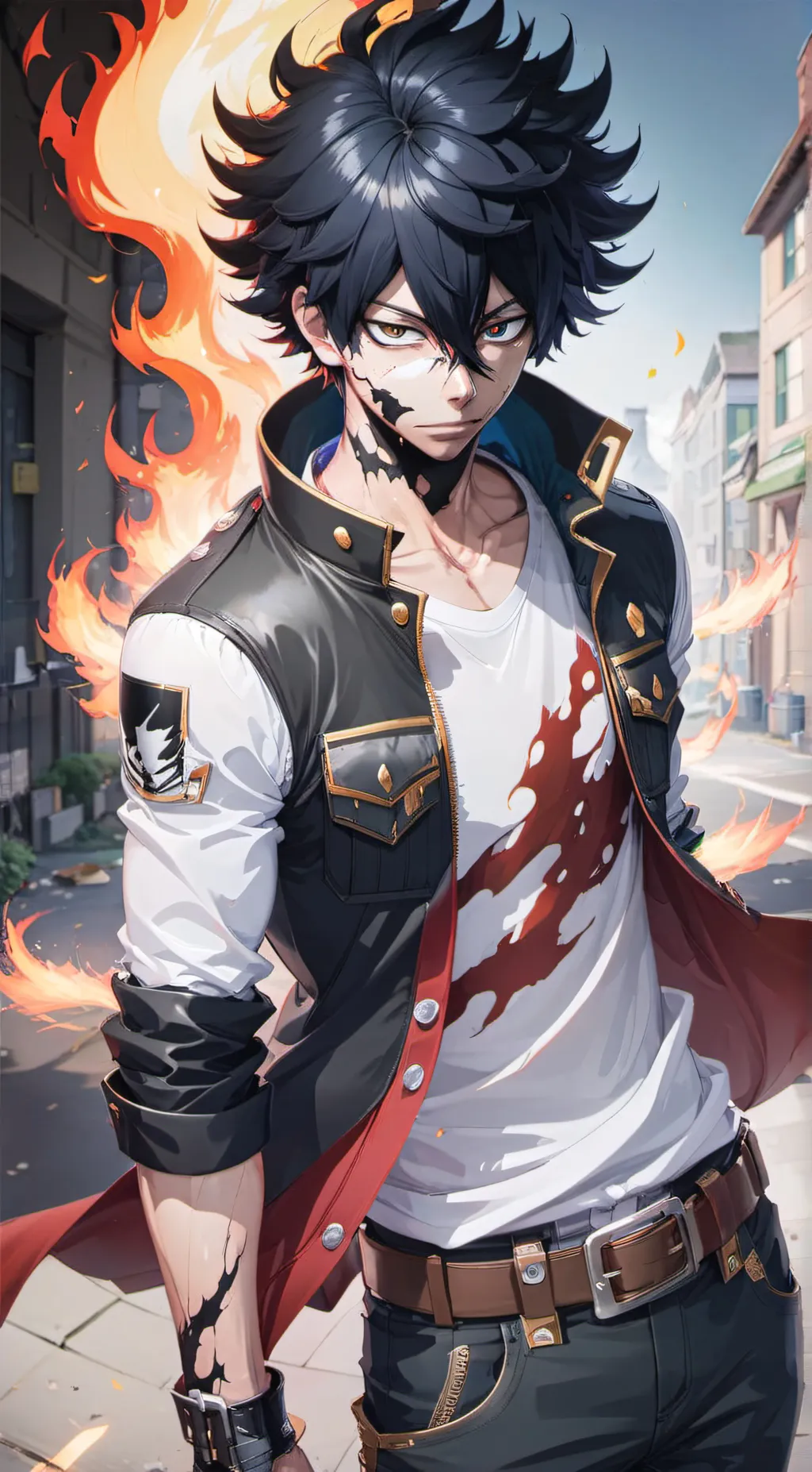 ai character: Dabi/Touya background