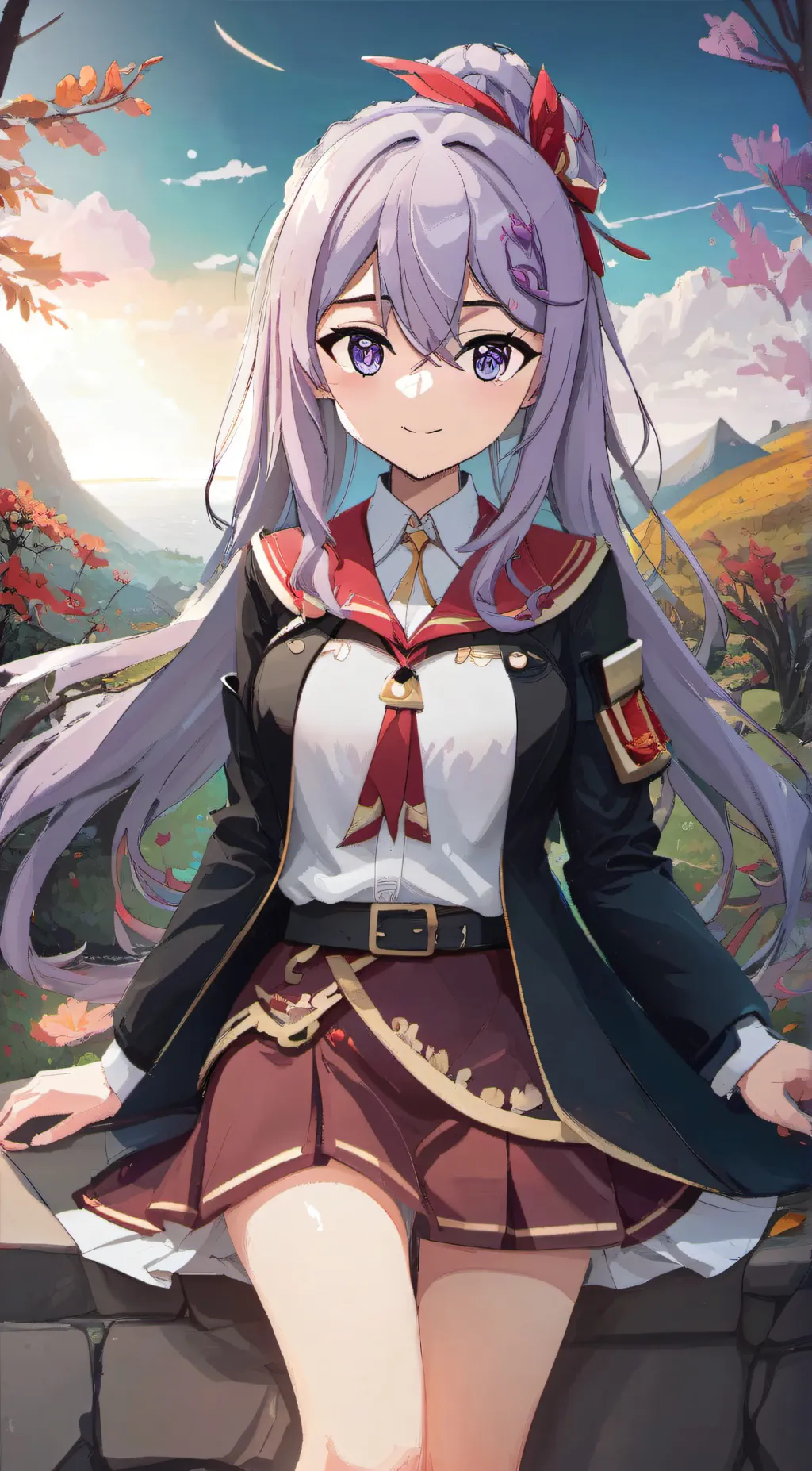 ai character: Silk background