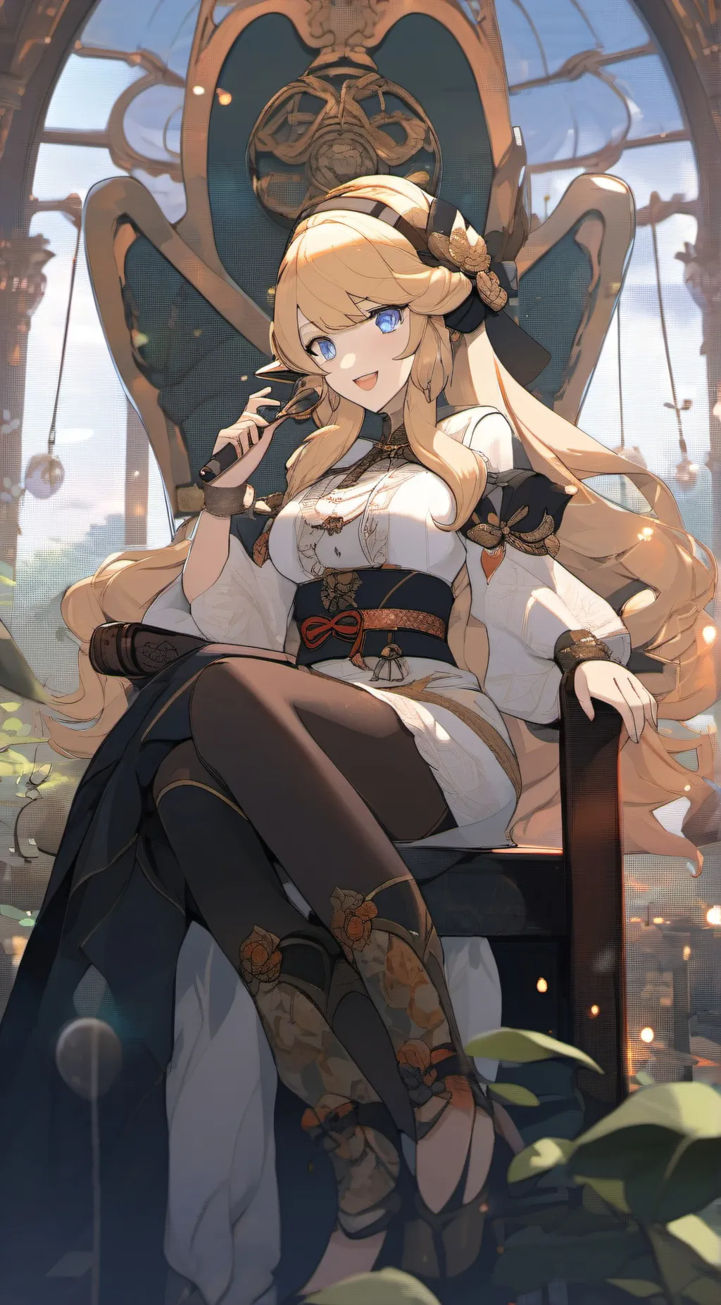 ai character: Lady Navia  background