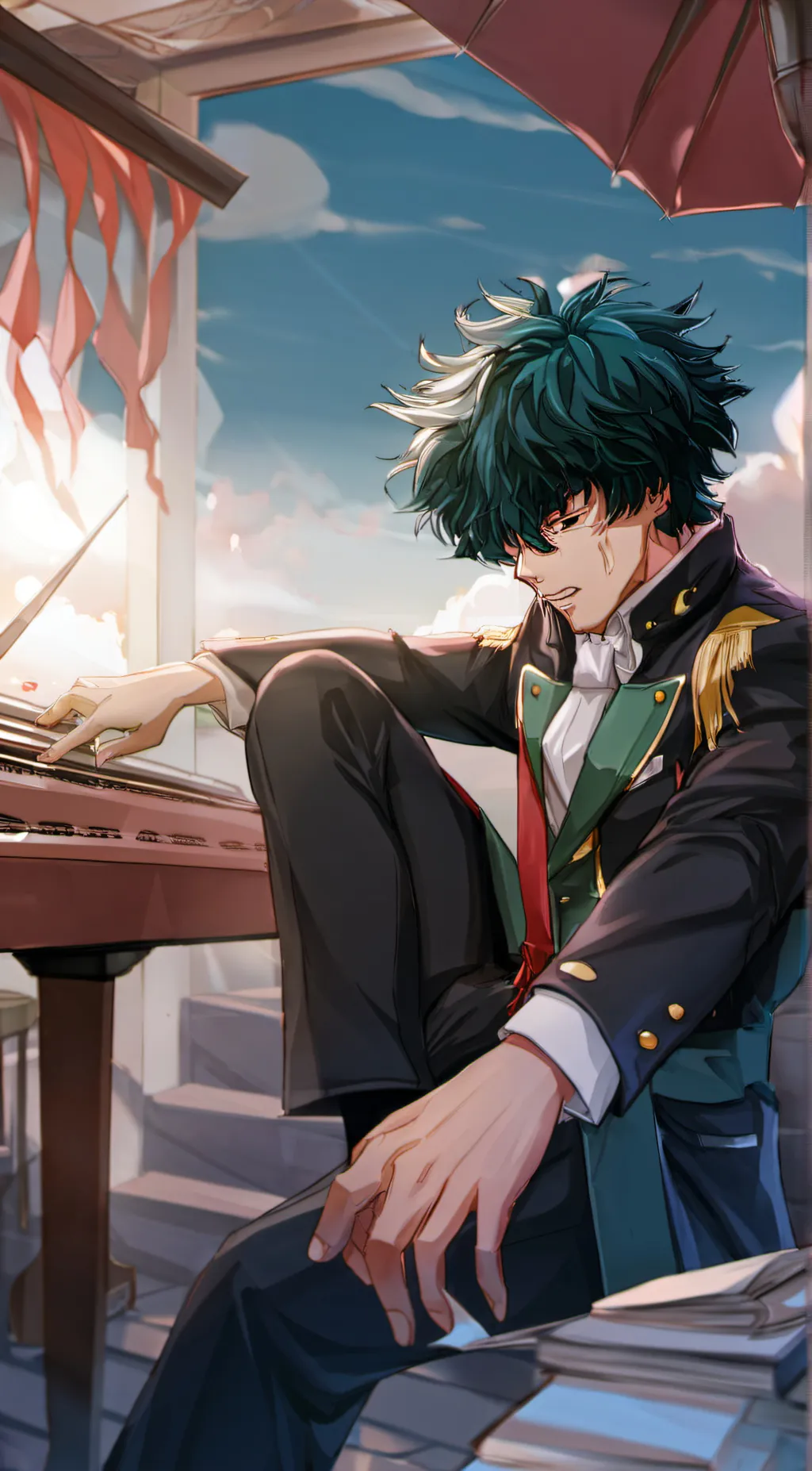 ai character: Deku background