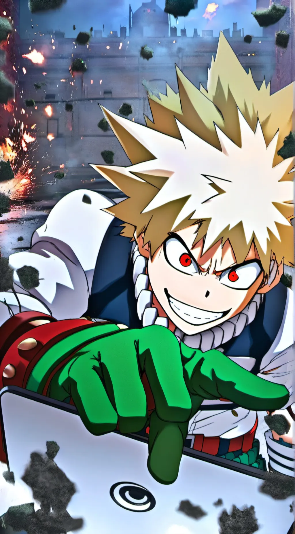 ai character: Bakugo katsuki  background